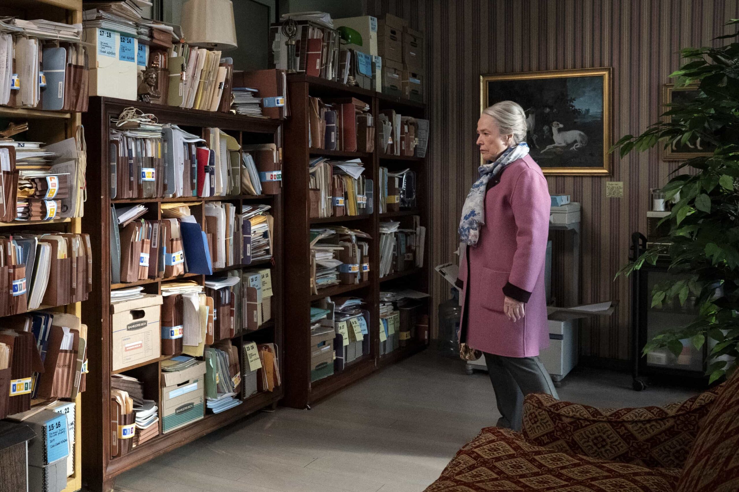 Matlock Season 2 Episode 11 “Tail Lights” – The team works tirelessly to prove a landlord’s culpability after a building collapse leaves multiple people dead and injured. The case takes a shocking turn after someone close to the team is arrested for misconduct involving the jury, on MATLOCK, Thursday, March 12 (9:01-10:00 PM, ET/PT). Pictured (L-R): Kathy Bates as “Madeline Matlock.” Photo: Bill Inoshita/CBS ©2026 CBS Broadcasting, Inc. All Rights Reserved.