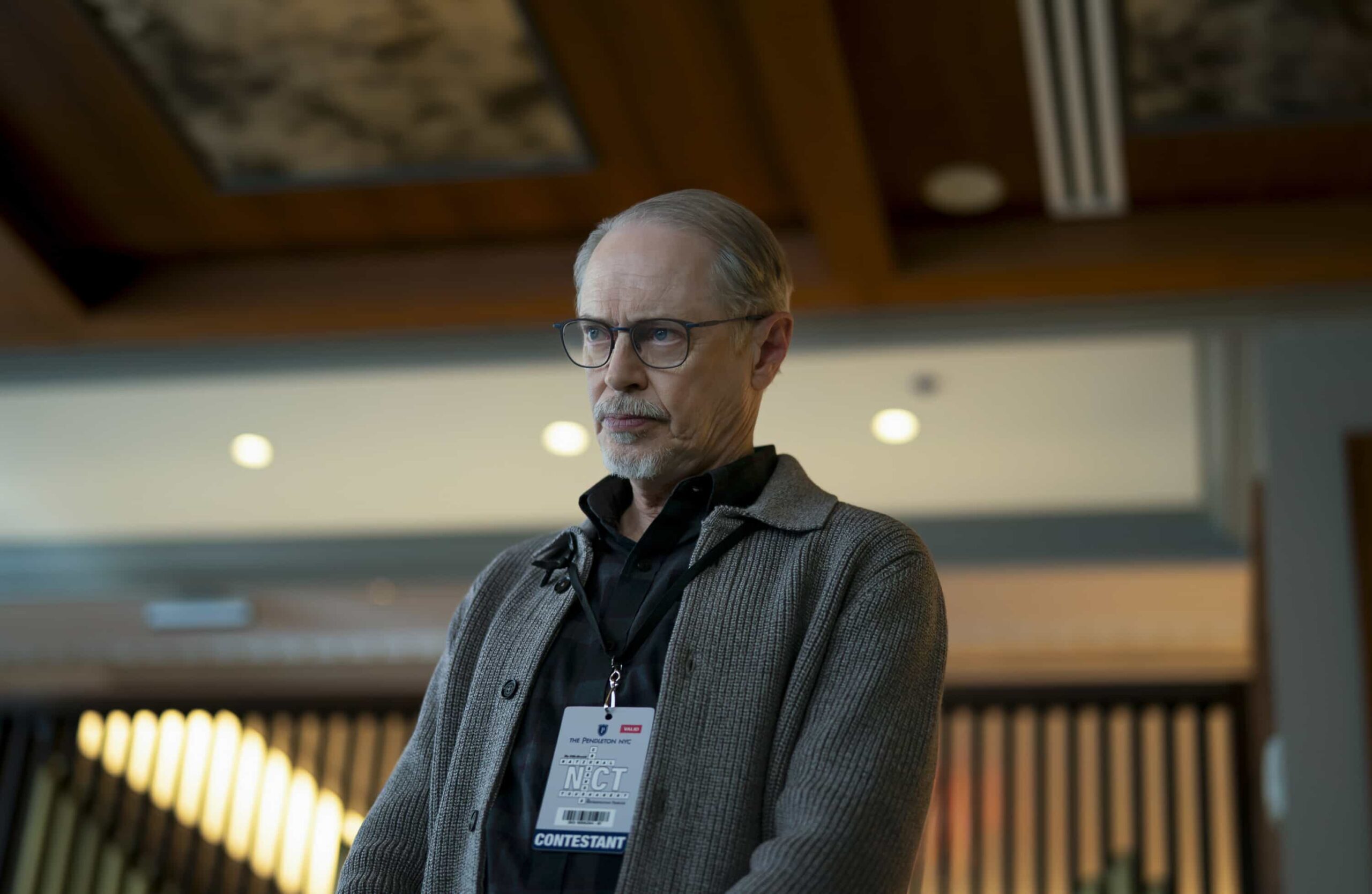 Elsbeth Season 3 Episode 13 “Murder Six Across” – After the famed editor of the daily puzzle is murdered at the annual crossword championship, Elsbeth infiltrates the world of elite puzzle solvers to find the champion who will do whatever it takes to win, on ELSBETH, Thursday, March 12 (10:00-11:00 PM, ET/PT) on the CBS Television Network, and streaming on Paramount+   Pictured: Steve Buscemi as Simon Craigie     Photo: Michael Parmelee/CBS ©2025 CBS Broadcasting, Inc. All Rights Reserved.