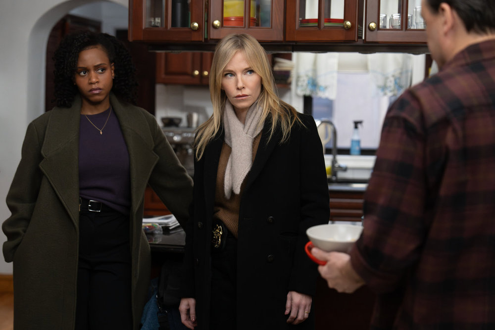 LAW & ORDER SVU Season 27 Episode 15 -- "Thirsty" Episode 27015 -- Pictured: (l-r) Aimé Donna Kelly as Capt. Renee Curry, Kelli Giddish as Sgt. Amanda Rollins -- (Photo by: Virginia Sherwood/NBC)