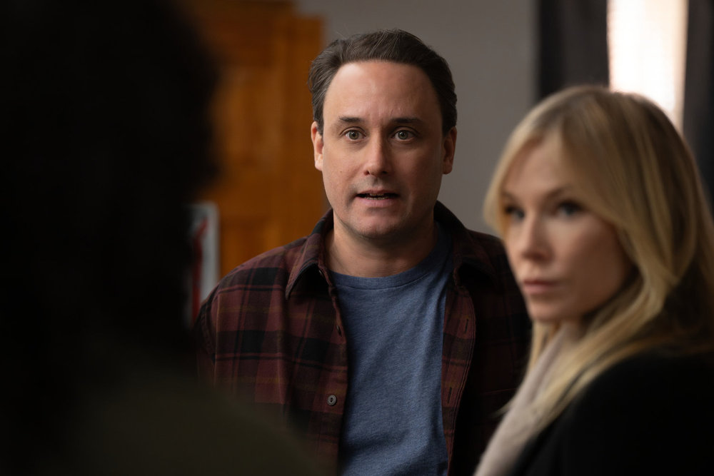 LAW & ORDER: SPECIAL VICTIMS UNIT -- "Thirsty" Episode 27015 -- Pictured: (l-r) Greg Keller as Chris Gibson, Kelli Giddish as Sgt. Amanda Rollins -- (Photo by: Virginia Sherwood/NBC)