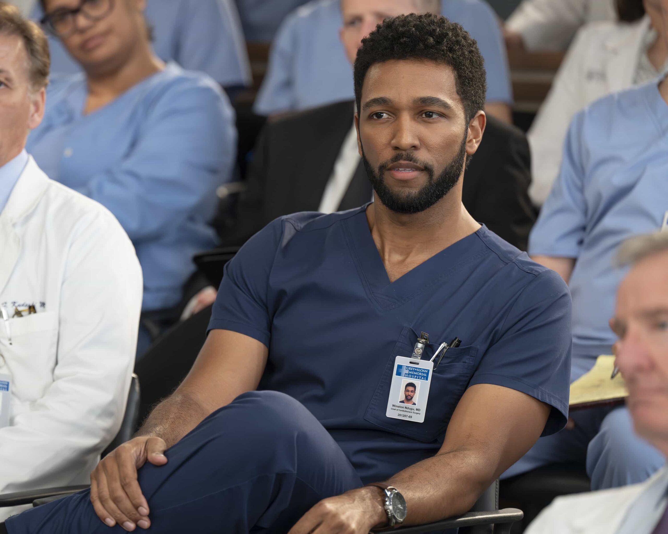 GREY’S ANATOMY Season 23 Episode 13 Image - “Love the Way You Lie” - Richard tackles a shocking case on his first day back, while Kavita and Jules prepare for a high-stakes presentation. Bailey must have a difficult conversation with a beloved patient, and Jo works to baby-proof the loft. THURSDAY, MARCH 12 (10:00-11:00 p.m. EDT) on ABC. (Disney/Anne Marie Fox) 
ANTHONY HILL