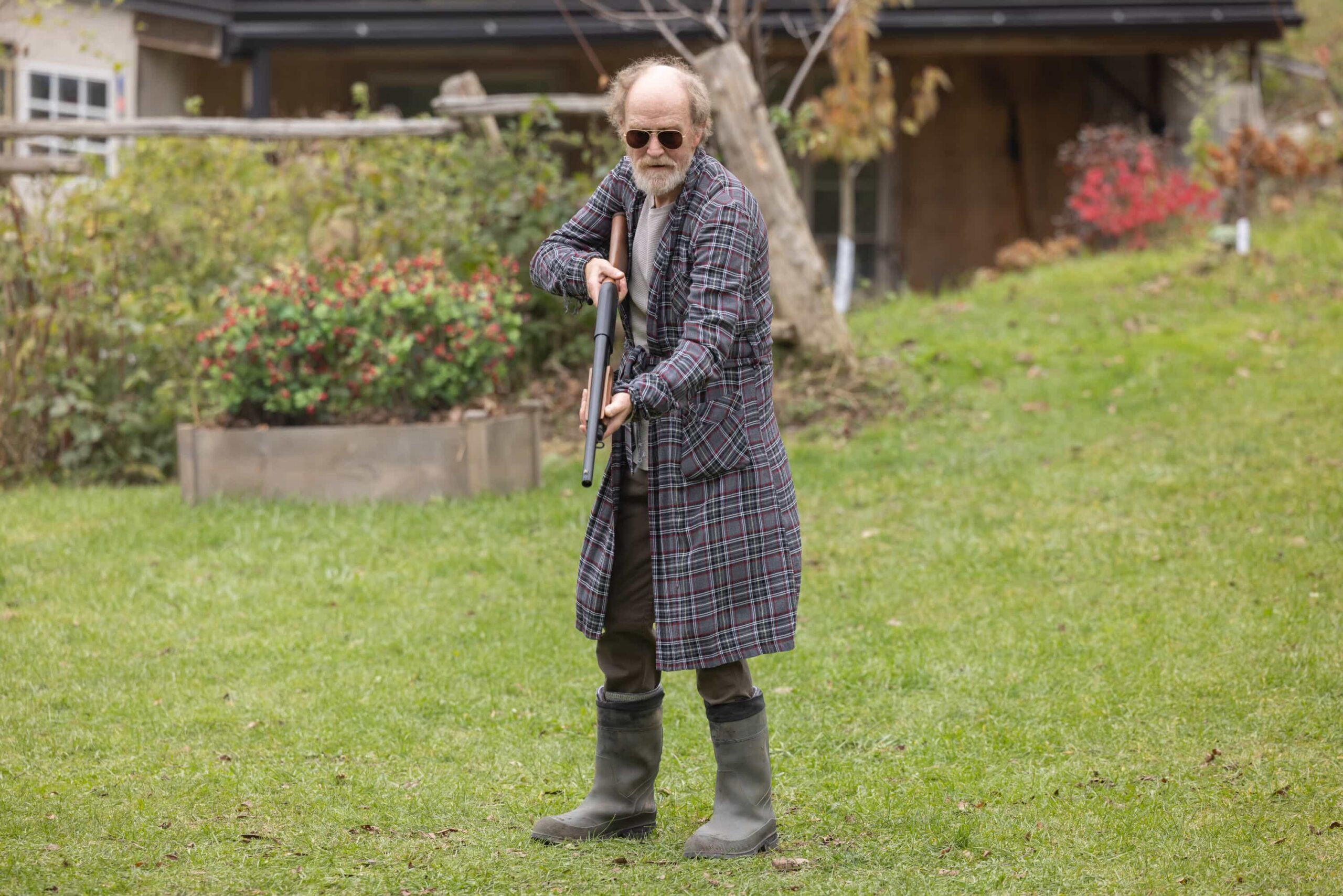 "Plus One" -- Coverage of the CBS Original Series SHERIFF COUNTRY, scheduled to air on the CBS Television Network.  Pictured: Bruce Hunter as Lewis Kifner. Photo: Darren Goldstein/CBS ©2025 CBS Broadcasting, Inc. All Rights Reserved.