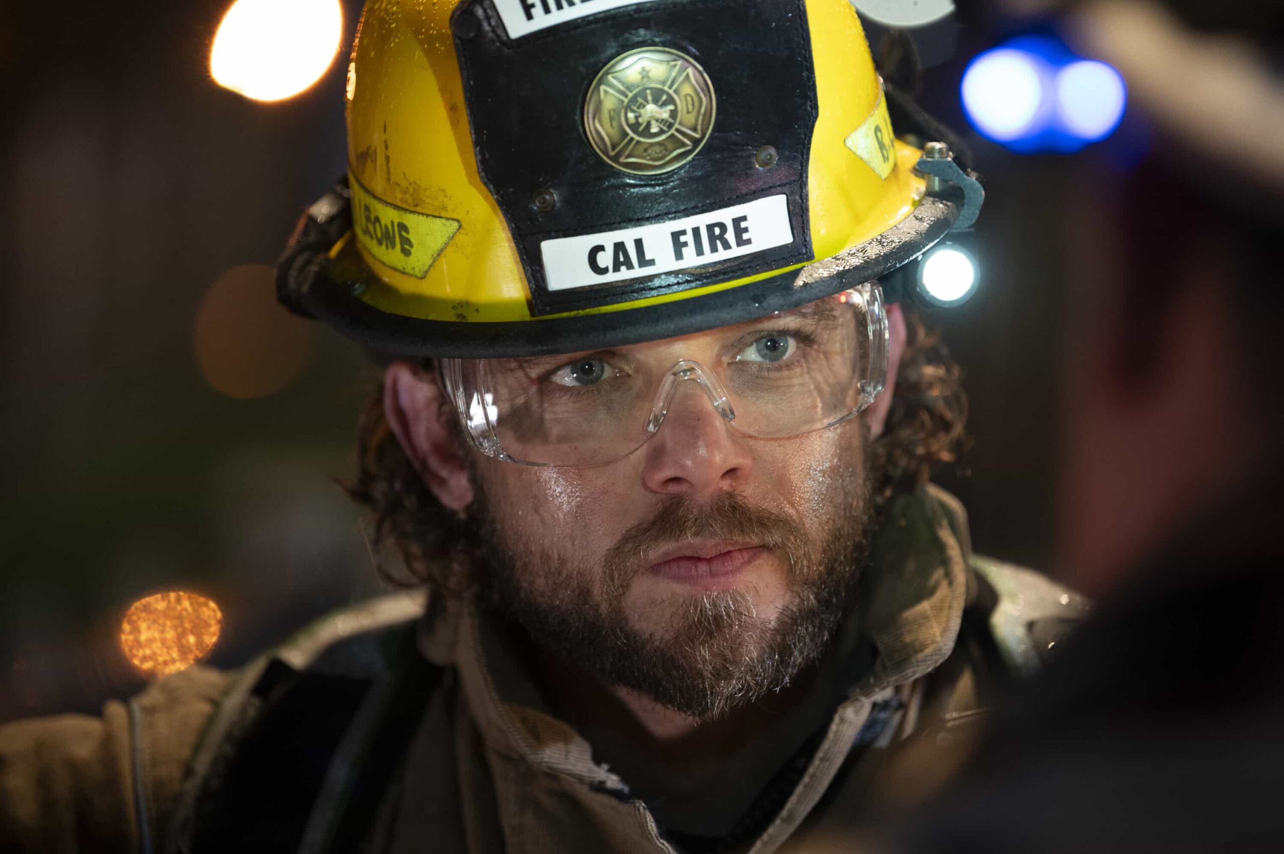 Fire Country Season 4 Episode 12 “Life of a Firefighter” – As station 42 battles through a relentless shift, the unexpected return of Battalion Chief Brett Richards (Shawn Hatosy) throws the crew off balance and forces Manny to confront his growing self-doubt, on FIRE COUNTRY, Friday, March 13 (9:00-10:00 PM, ET/PT).  Pictured: Max Thieriot as Bode Leone. Photo: Sergei Bachlakov/CBS ©2025 CBS Broadcasting, Inc. All Rights Reserved.