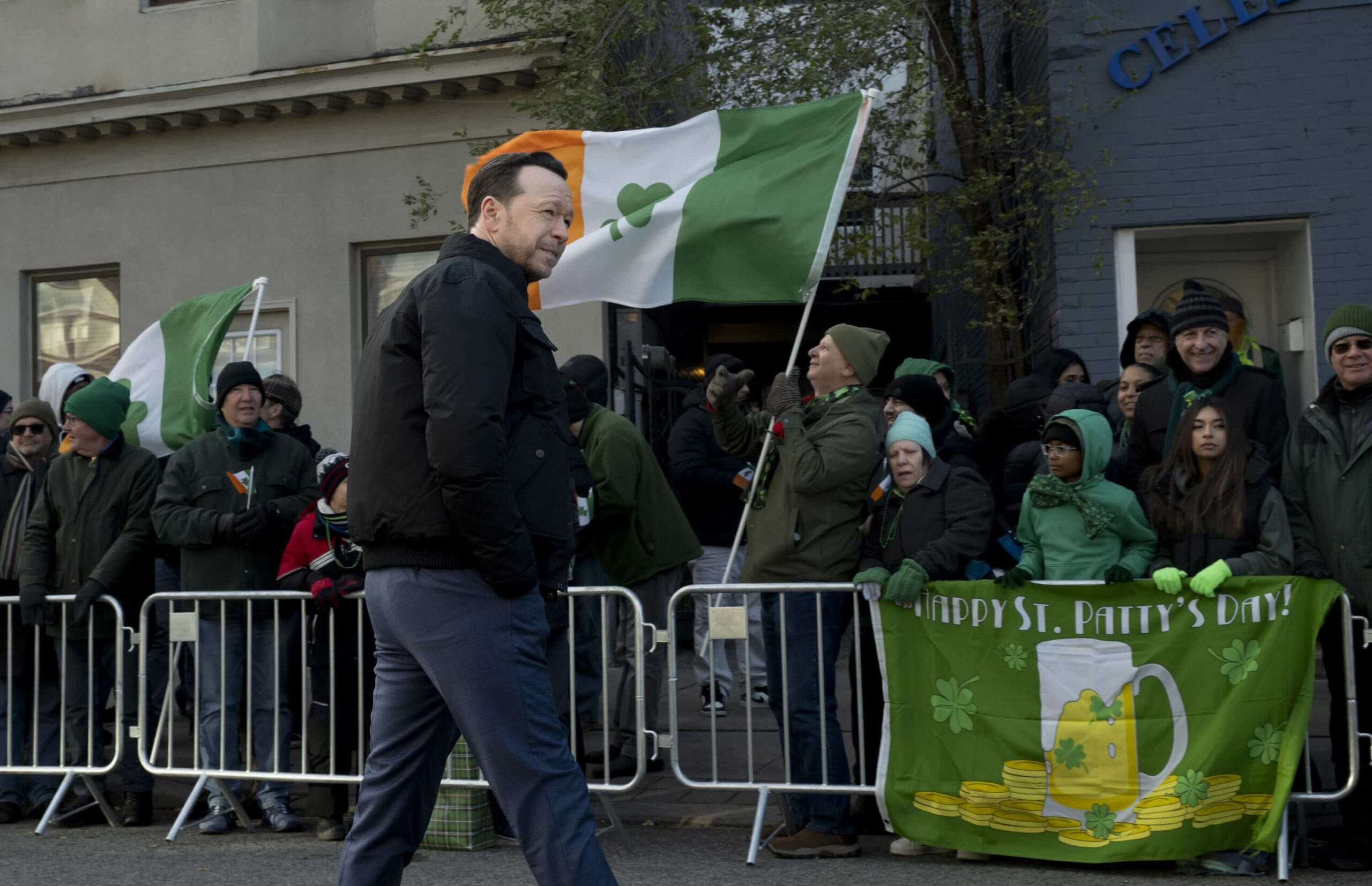 Boston Blue Season 1 Episode 12 Photo “St. Patrick’s Day” – Danny, Sarah and Lena race to stop a looming threat on St. Patrick’s Day. Meanwhile, homesickness sparks a family gathering, and Lena’s personal life takes a hopeful turn, on the CBS Original series BOSTON BLUE, Friday, March 13 (10:00-11:00 PM, ET/PT) on the CBS Television Network, and streaming on Paramount+  Pictured: Donnie Wahlberg as Danny Reagan  Photo: Christos Kalohoridis/CBS ©2025 CBS Broadcasting, Inc. All Rights Reserved.
