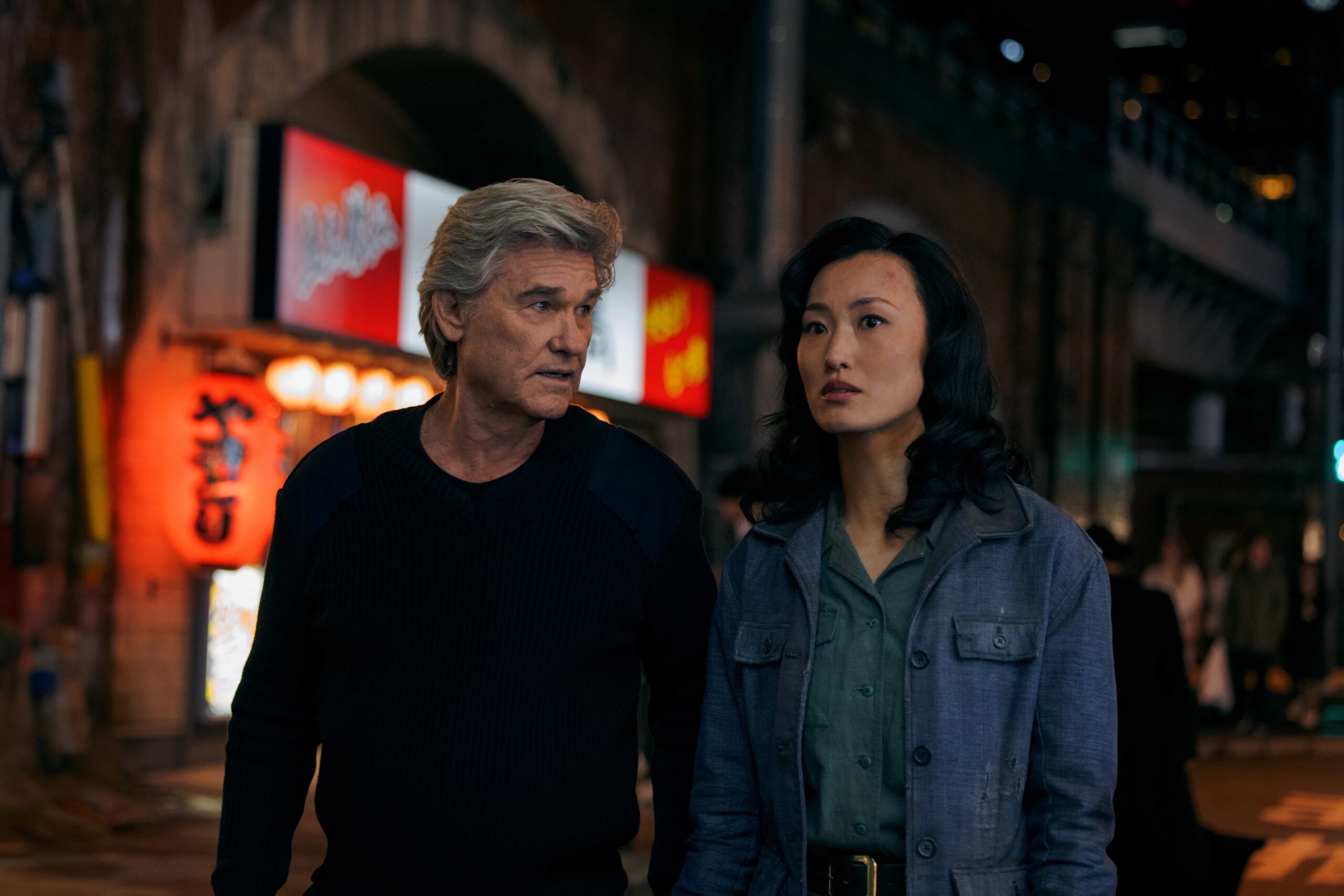 Monarch Legacy of Monsters Season 2 Episode 3 Photos “Secrets” 2 Monarch Legacy of Monsters Season 2 Episode 3 - Kurt Russell and Mari Yamamoto in "Monarch: Legacy of Monsters," now streaming on Apple TV.