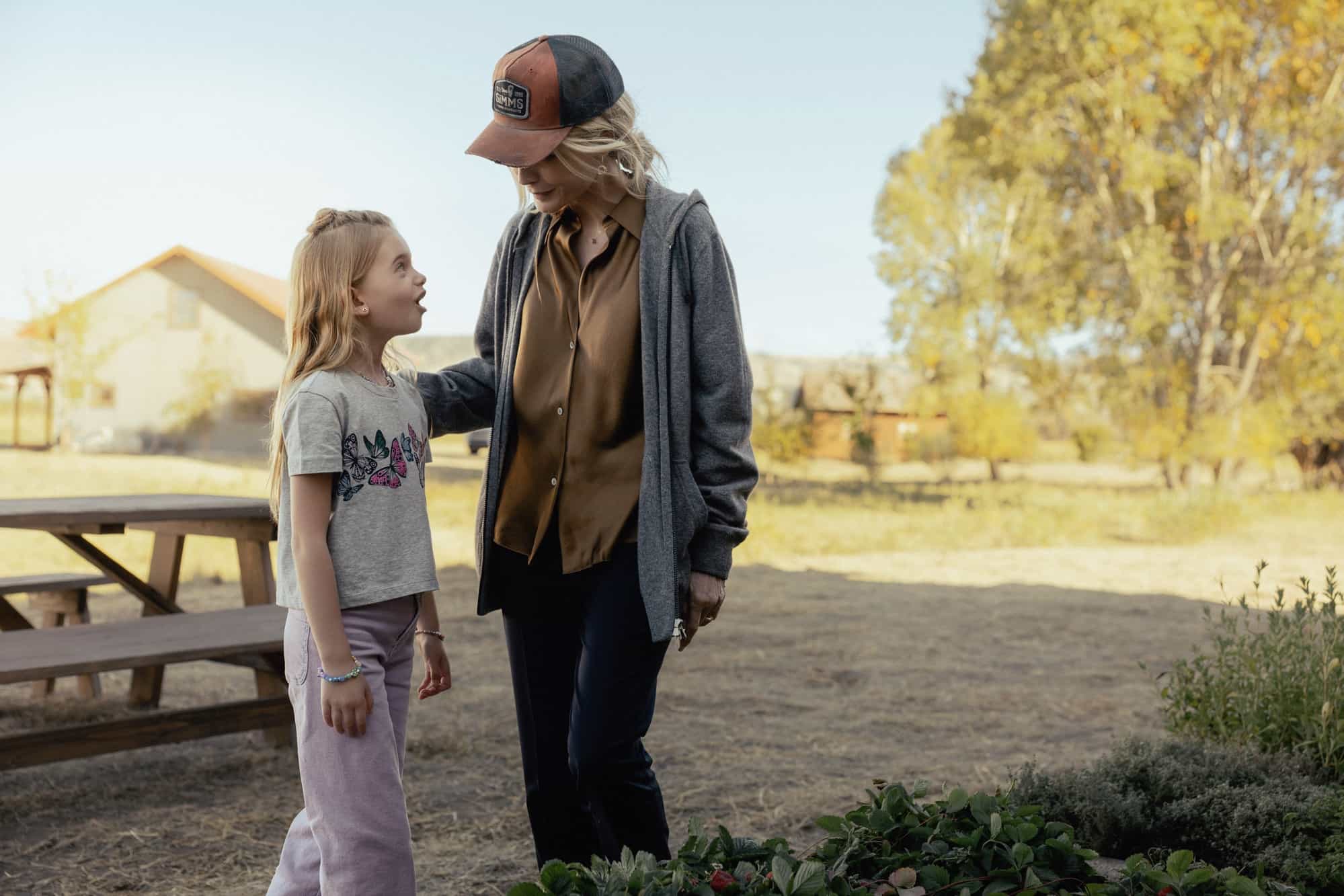 L-R: Alaina Pollack as Macy Reese and Michelle Pfeiffer as Stacy Clyburn in episode 1, season 1 of the Paramount+ series The Madison. Photo Credit: Emerson Miller/Paramount+