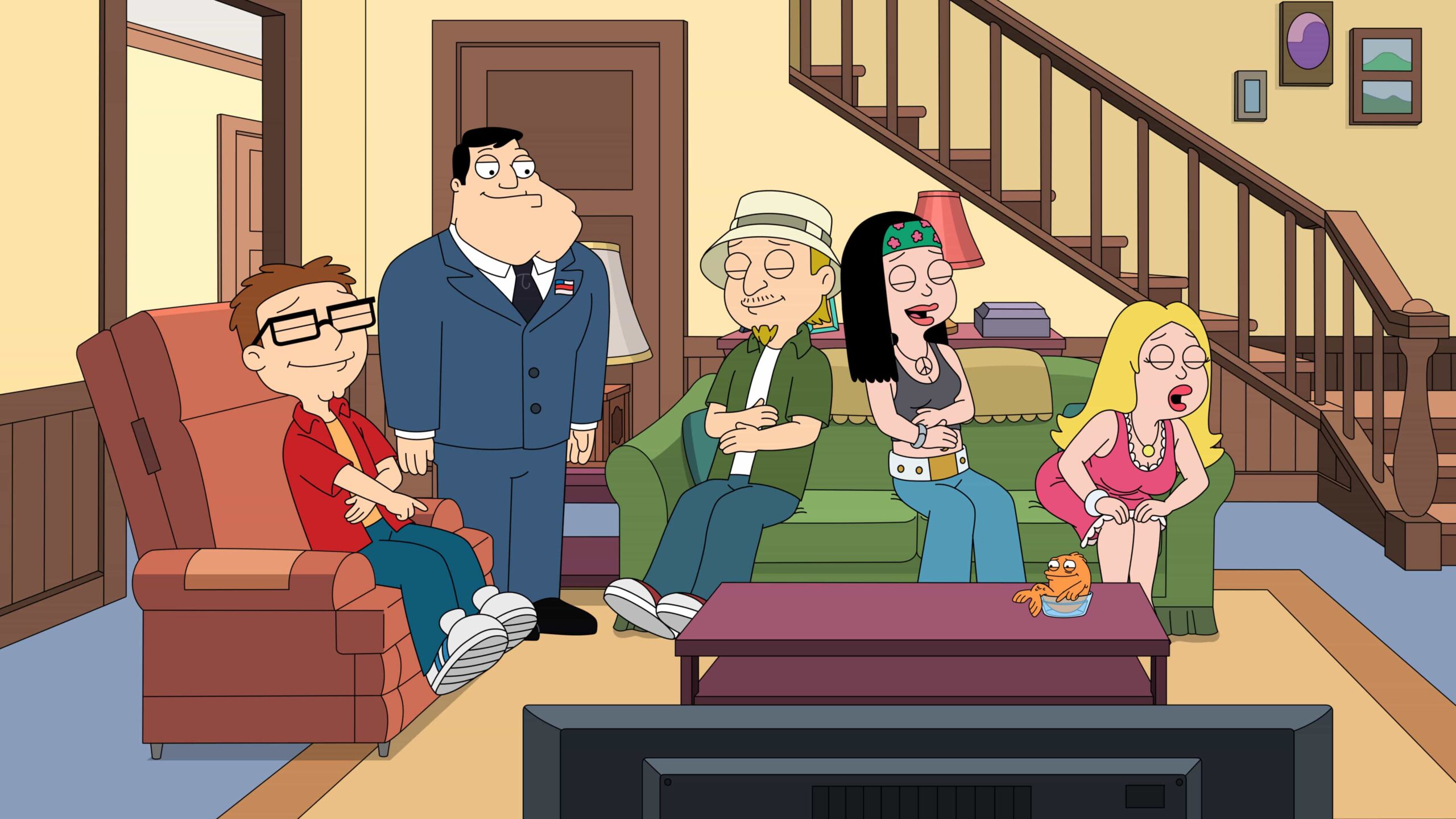 American Dad! Season 20 Episode 4 Photos “Camera Stan” – Airs Tonight on Fox 4 AMERICAN DAD Season 20 Episode 4 Picture : Stan thinks he has what it takes to thrive on reality TV; Klaus gets himself a Klaus in the all-new "Camera Stan" episode of AMERICAN DAD airing Sunday, Mar. 15 (9:00-9:30 PM ET/PT) on FOX. AMERICAN DAD 1 © 2026 by 20th Television