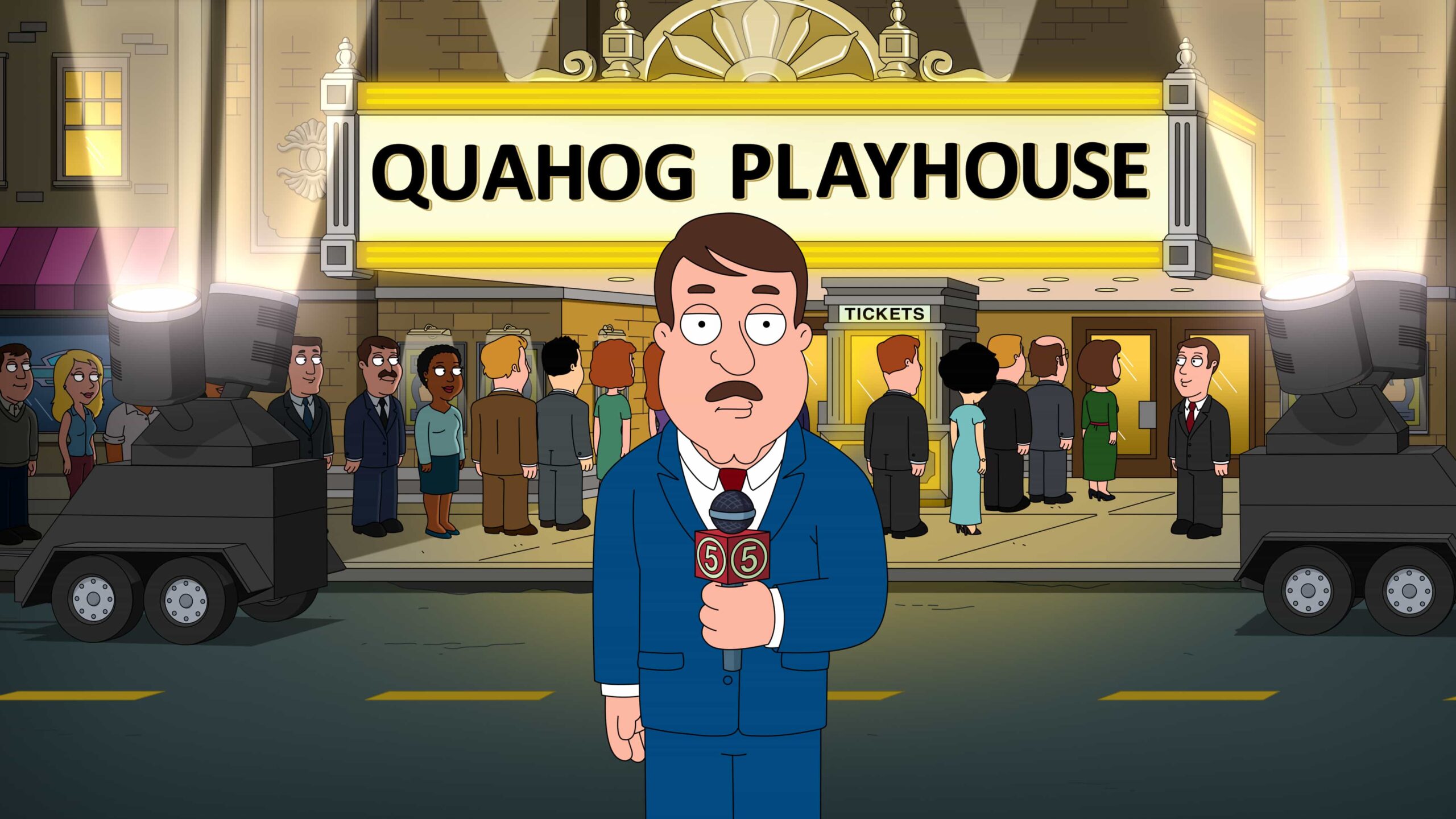 Family Guy : In this three-act parody, the Griffins spoof the stage by putting up?To Kill a Mockingbird,?The Odd Couple ?and?Hamlet in the all-new "Play Time" episode of Family Guy airing Sunday, March 15 (8:00-8:31 PM ET/PT) on FOX. FAMILY GUY © 2026 by 20th Television