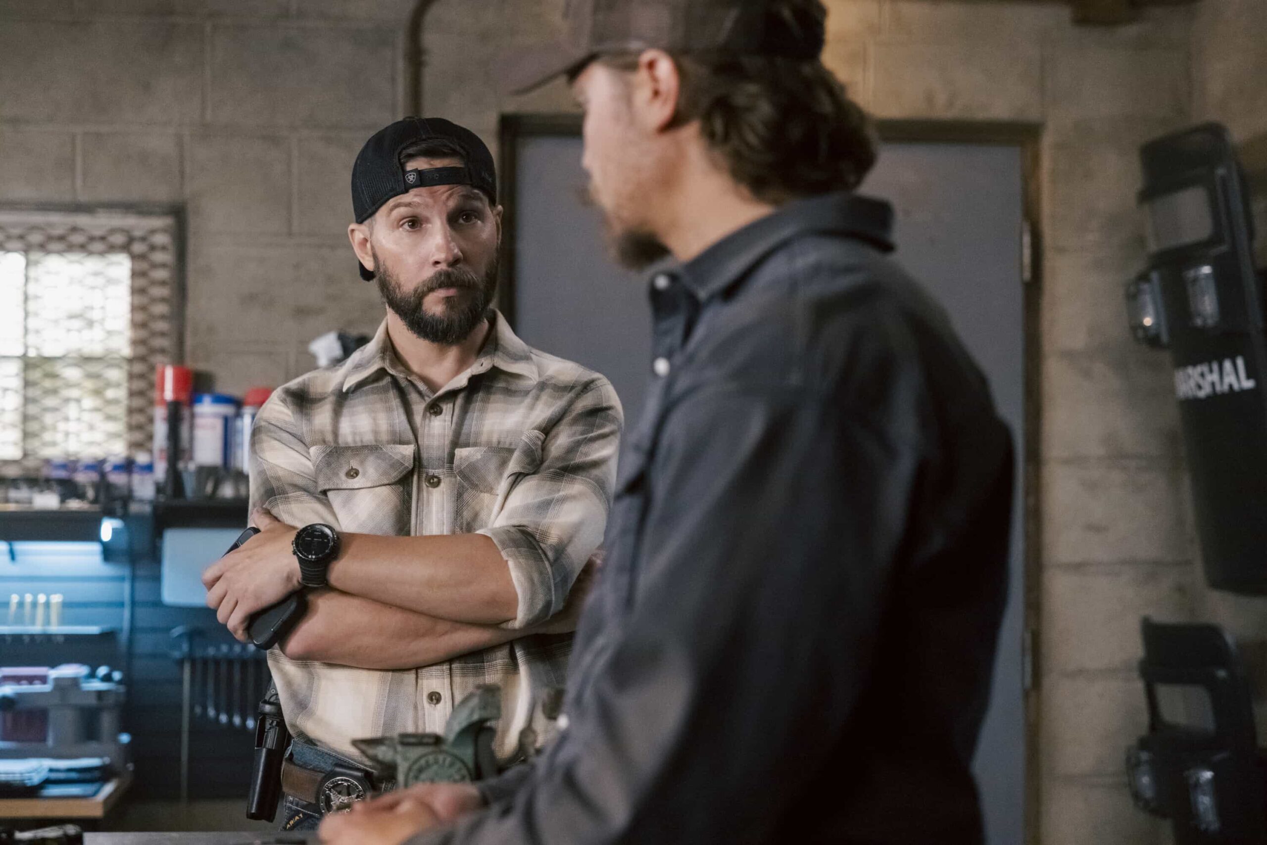 Marshals Season 1 Episode 3 Picture “Road to Nowhere” – When a standoff between Broken Rock and local ranchers over a mine groundbreaking turns violent, the Marshals launch a manhunt to find the shooters, on MARSHALS, Sunday, March 15 (8:00-9:00 PM, ET/PT). Pictured: Logan Marshall-Green as Pete Calvin. Photo: Fred Hayes/CBS ©2025 CBS Broadcasting, Inc. All Rights Reserved.