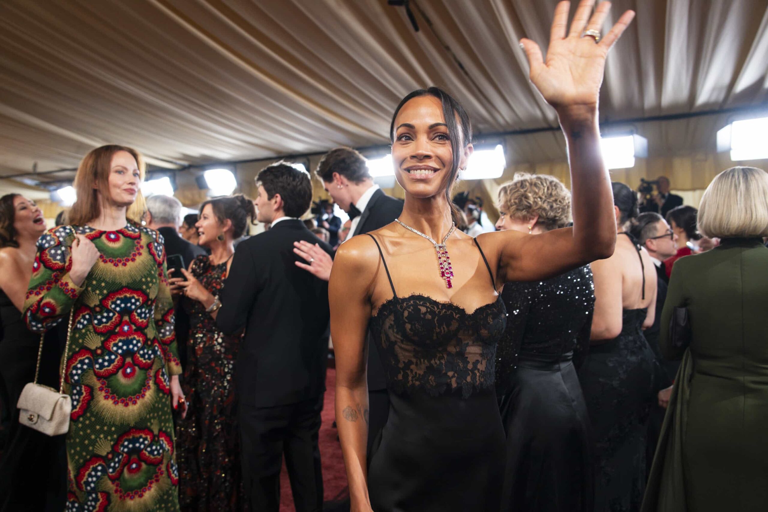 THE OSCARS® - Hosted by Conan O’Brien, the 98th Oscars will be held on Sunday, March 15, at the Dolby® Theatre at Ovation Hollywood and will be televised live on ABC, streamed live on Hulu and airs live in more than 200 territories worldwide. (Disney/Eric McCandless)
ZOE SALDAÑA