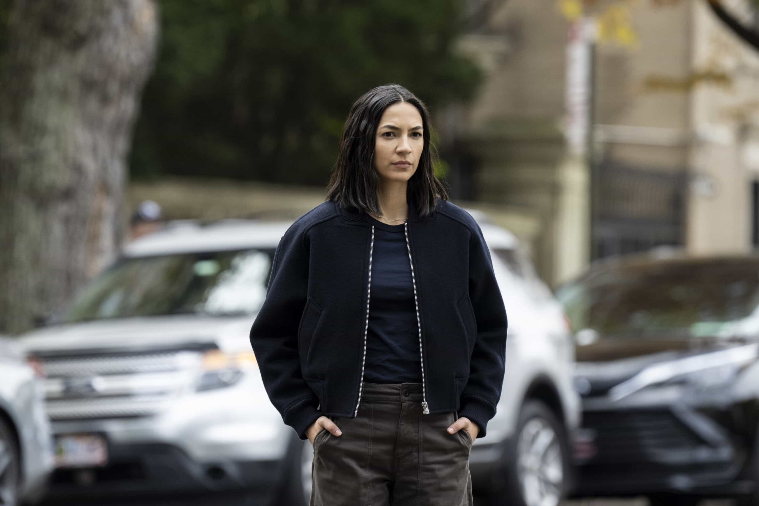 CIA Season 1 Episode 4 Promo “Forced Labor” – When a wanted Belarusian national is discovered posing as an expecting father, Colin and Bill work to expose an international illegal baby smuggling ring. Meanwhile, Bill worries about his father’s health back home, on CIA, Monday, March 16 (10:00-11:00 PM, ET/PT).  Pictured: Natalee Linez as CIA Analyst Gina Gosian. Photo: Mark Schafer/CBS ©2025 CBS Broadcasting, Inc. All Rights Reserved.