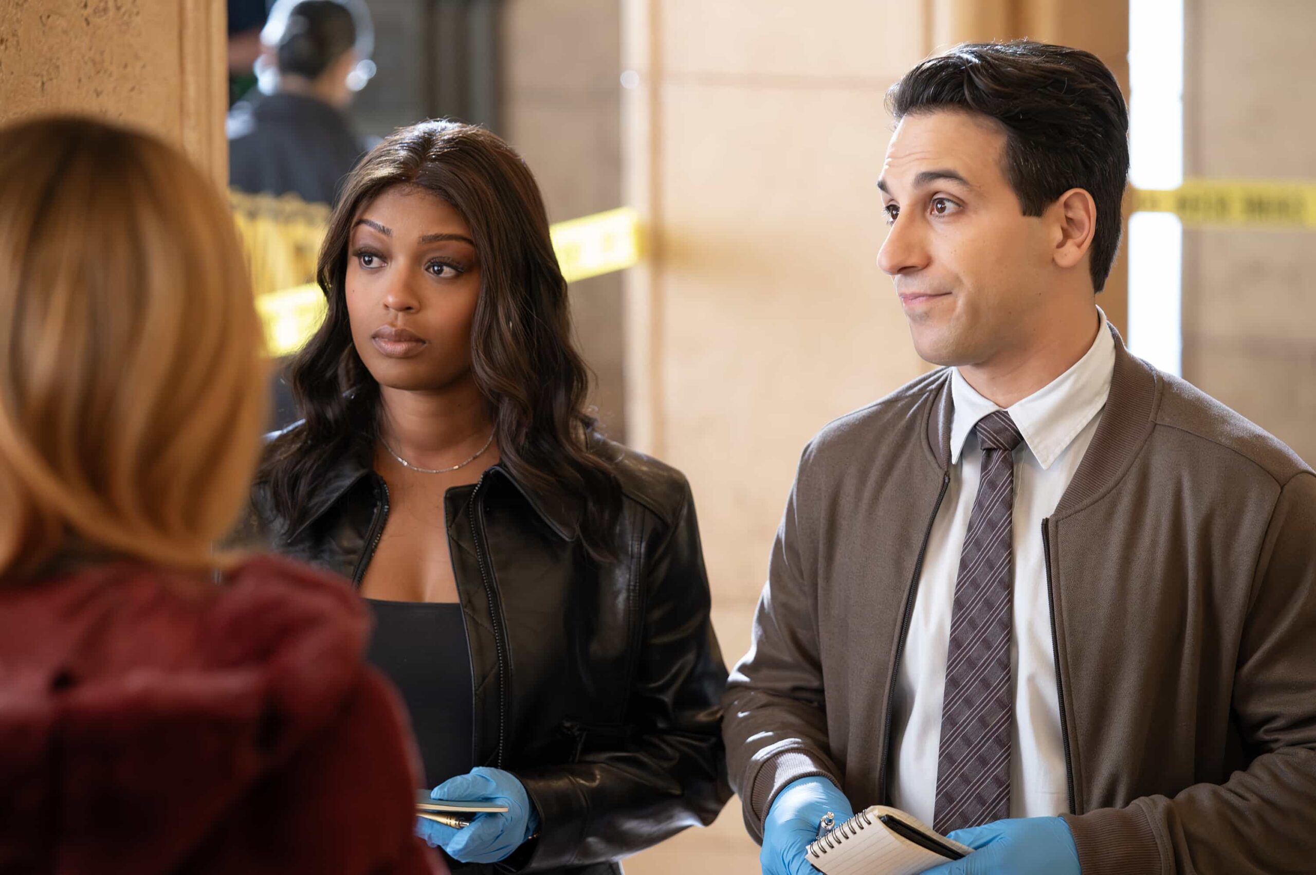 HIGH POTENTIAL - “Pie In the Sky” - When a renowned retired astronaut is murdered in plain sight, Morgan and the team uncover some of his mysterious entanglements. Soto travels to New York City to meet a high-profile political fixer connected to Roman’s disappearance. TUESDAY, MARCH 17 (9:00-10:00 p.m. EDT) on ABC. (Disney/Mitch Haaseth) 
JAVICIA LESLIE, DENIZ AKDENIZ