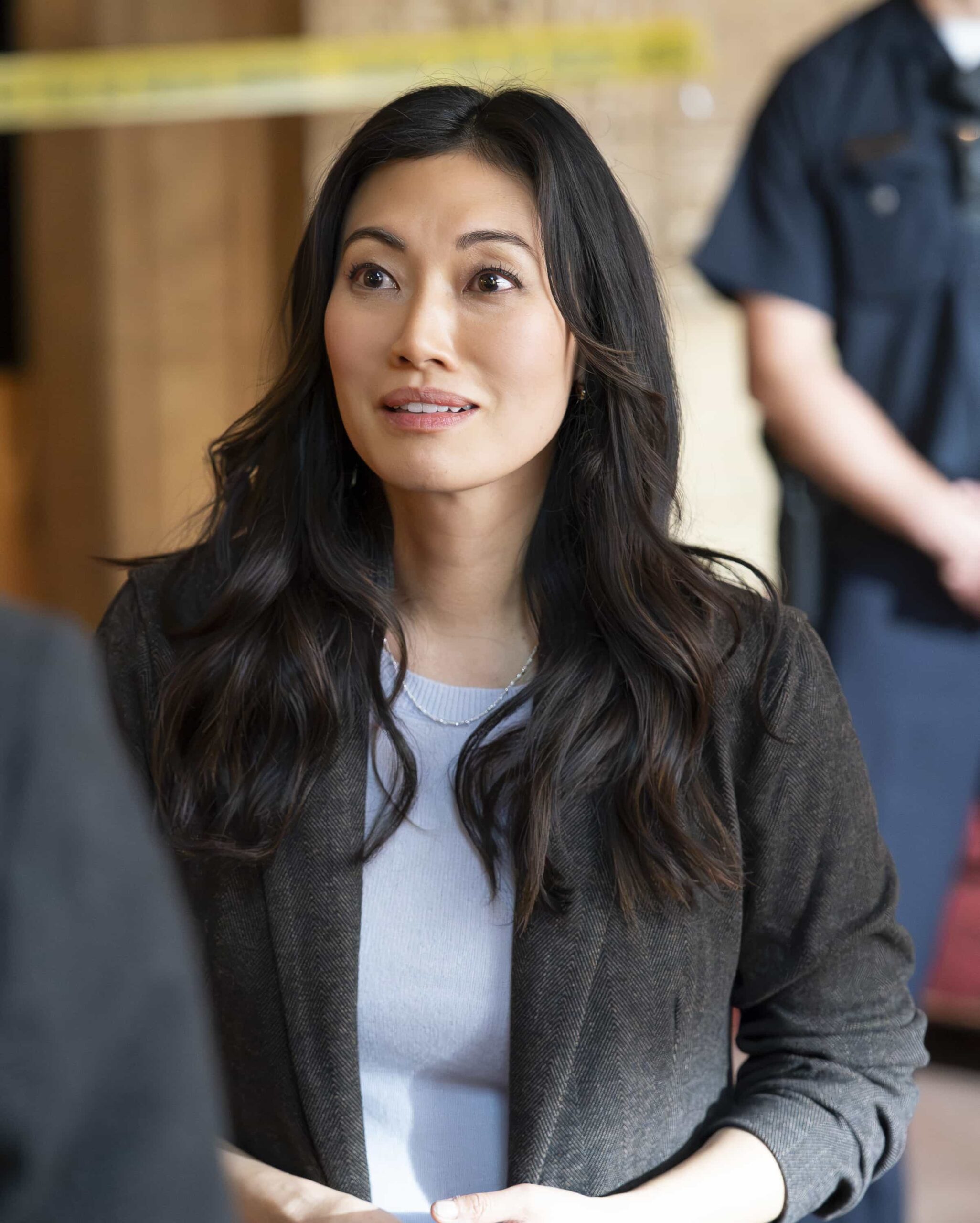 HIGH POTENTIAL - “Pie In the Sky” - When a renowned retired astronaut is murdered in plain sight, Morgan and the team uncover some of his mysterious entanglements. Soto travels to New York City to meet a high-profile political fixer connected to Roman’s disappearance. TUESDAY, MARCH 17 (9:00-10:00 p.m. EDT) on ABC. (Disney/Mitch Haaseth) 
CATHERINE HAENA KIM