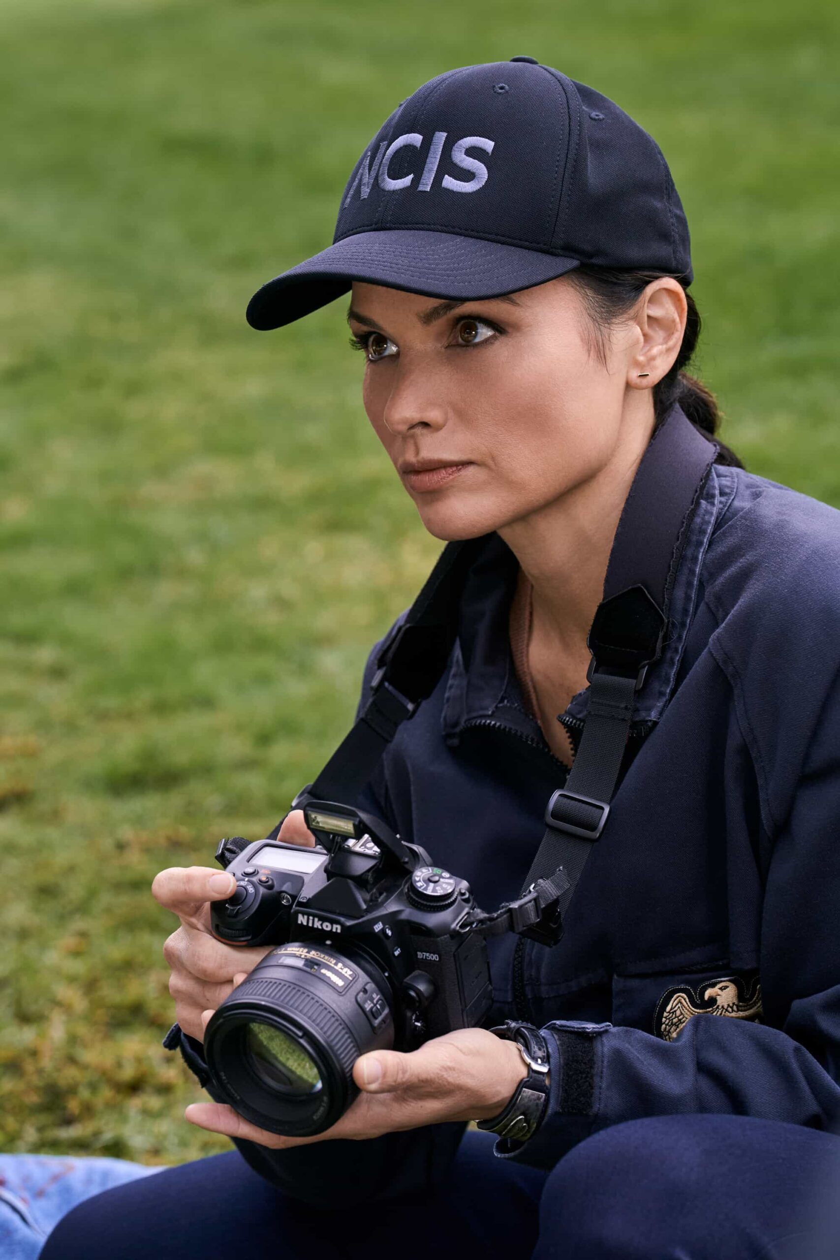 NCIS Season 23 --"In Too Deep"-     Pictured (L-R): Katrina Law as Special Agent Jessica Knight   Photo credit: Michael Yarish/2025 CBS Entertainment Inc. All Rights Reserved.