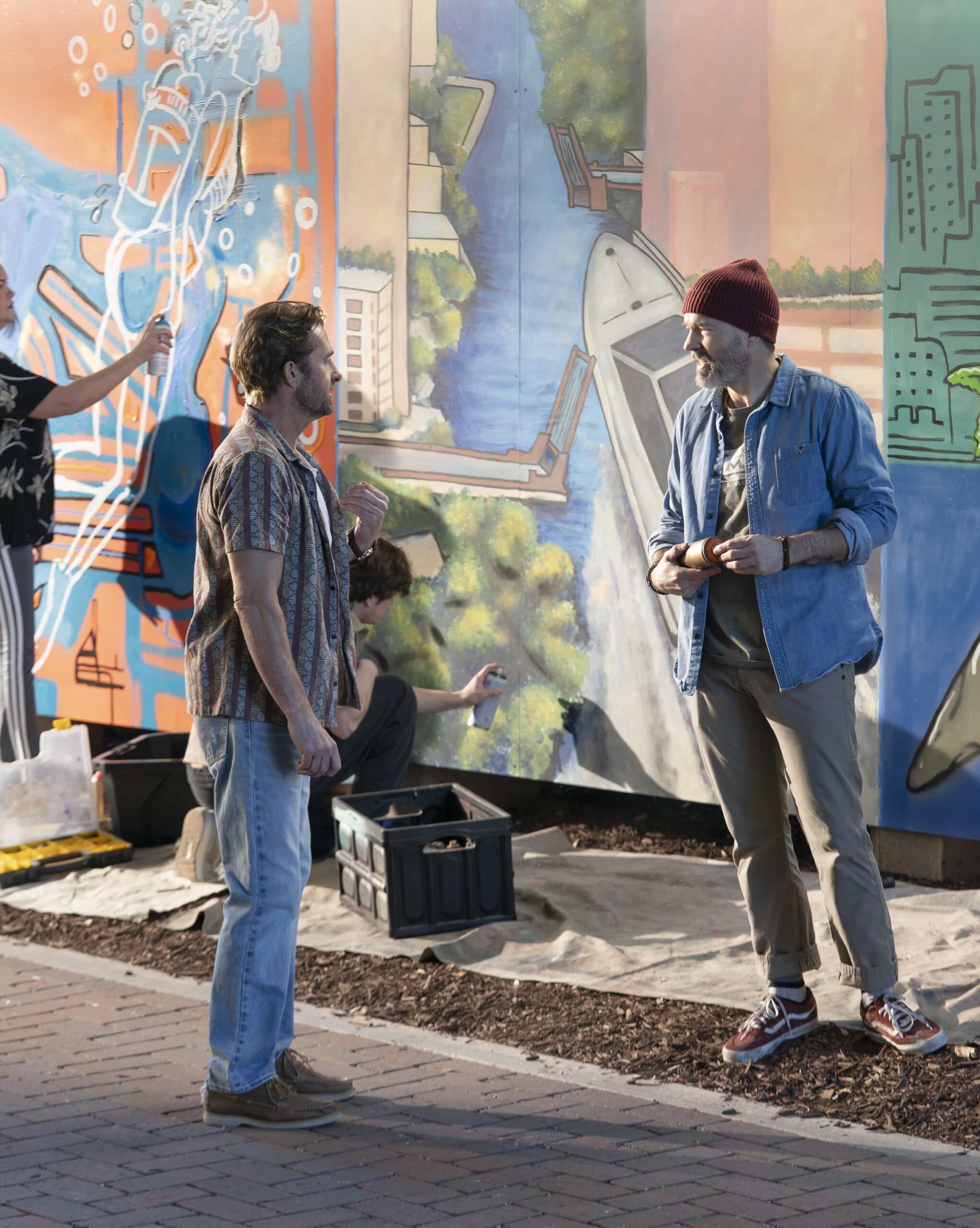 R.J. Decker Season 1 Episode 3 - “The Needle and the Damage Done” - RJ is recruited by Emi to investigate the disappearance of a wealthy rehab tycoon’s son. Mel and Catherine discover they have different views on parenting and finances. TUESDAY, MARCH 17 (10:00-11:00 p.m. EDT) on ABC. (Disney/John Merrick) 
SCOTT SPEEDMAN, LEIF GANTVOORT