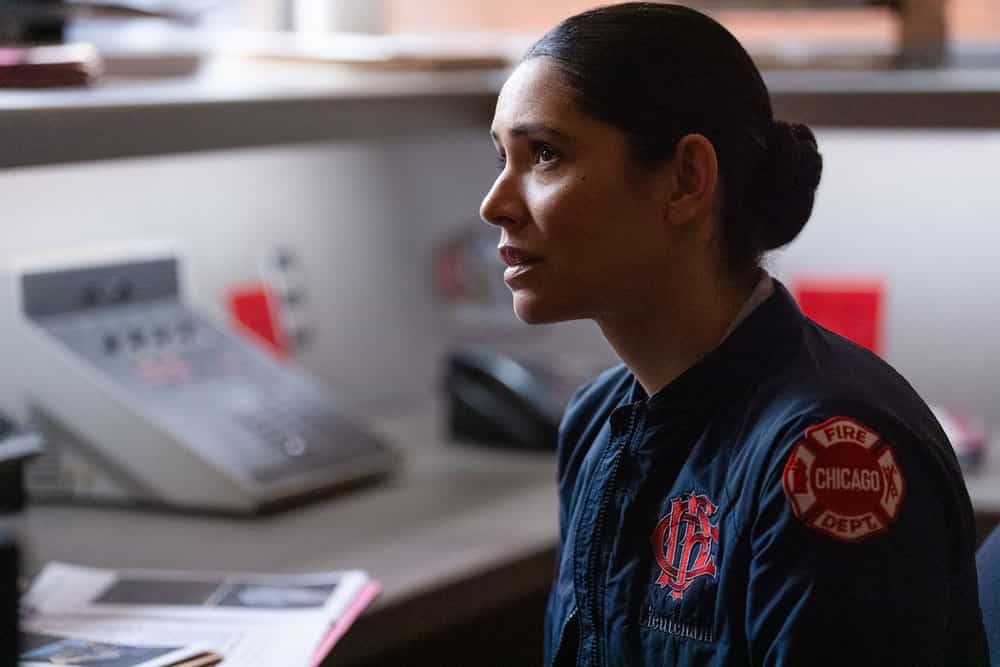 CHICAGO FIRE Season 14 Episode 15 Promo -- "Do Not Resuscitate" Episode 1415 -- Pictured: Miranda Rae Mayo as Stella Kidd -- (Photo by: Peter Gordon/NBC)