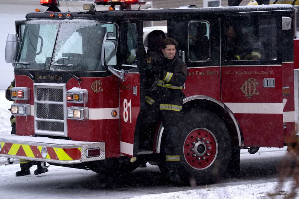 CHICAGO FIRE -- "Do Not Resuscitate" Episode 1415 -- Pictured: Brandon Larracuente as Sal Vasquez -- (Photo by: Peter Gordon/NBC)