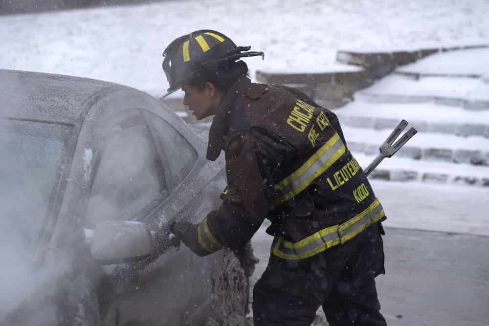 CHICAGO FIRE Season 14 Episode 15 -- "Do Not Resuscitate" Episode 1415 -- Pictured: Miranda Rae Mayo as Stella Kidd -- (Photo by: Peter Gordon/NBC)