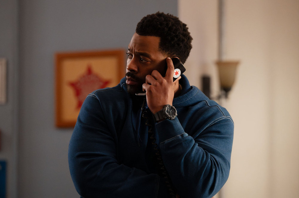 CHICAGO P.D. Season 13 Episode 15 Picture -- "Live or Die by Your CI" Episode 1315 -- Pictured: LaRoyce Hawkins as Officer Kevin Atwater -- (Photo by: Lori Allen/NBC)