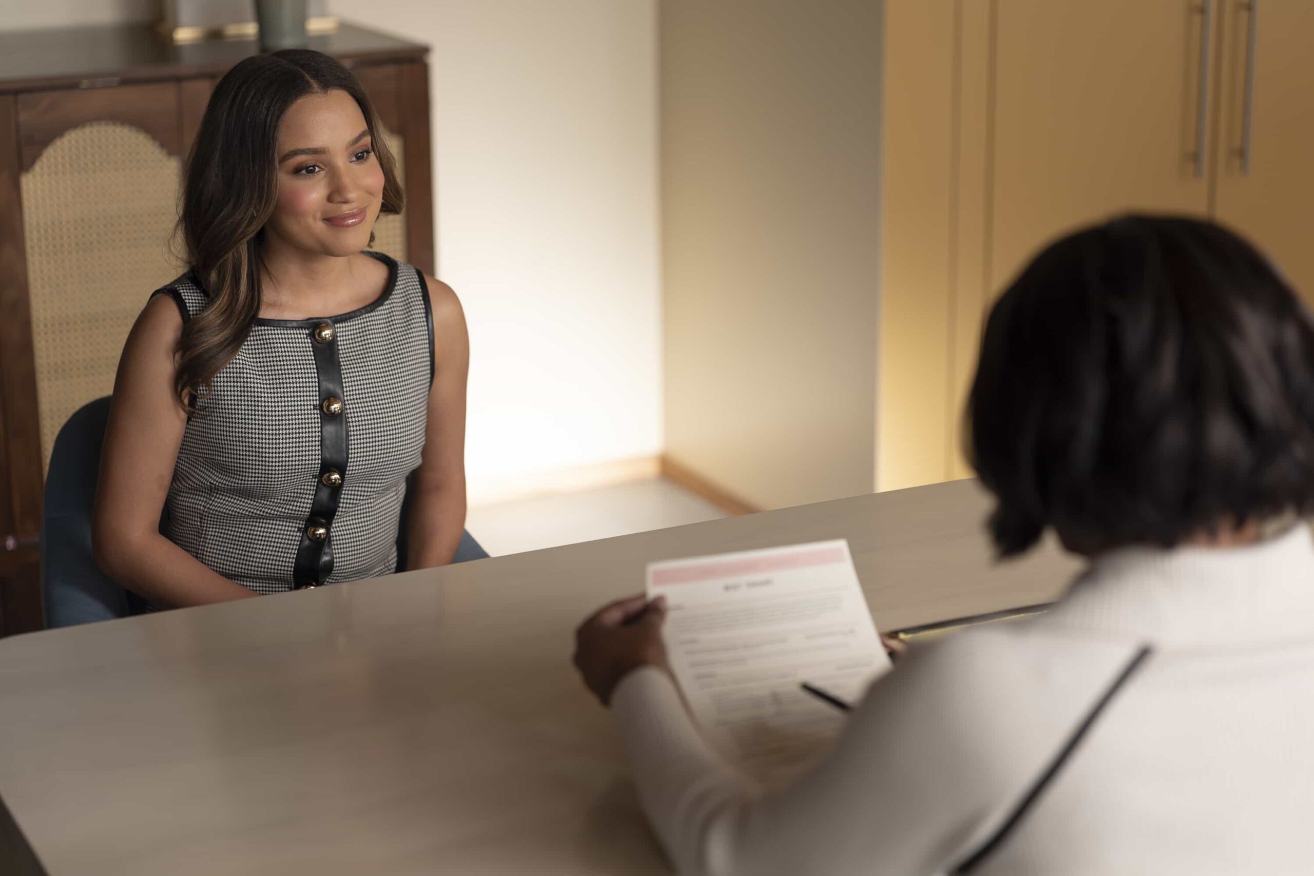 9-1-1 Season 9 Episode 14 - “D.I.Y.” - As Buck tries to manage the trauma following his kidnapping on his own, May tries to secure her first law internship without the help of her mother. THURSDAY, MARCH 19 (8:00-9:00 p.m. EDT) on ABC. (Disney/Christopher Willard) 
CORINNE MASSIAH