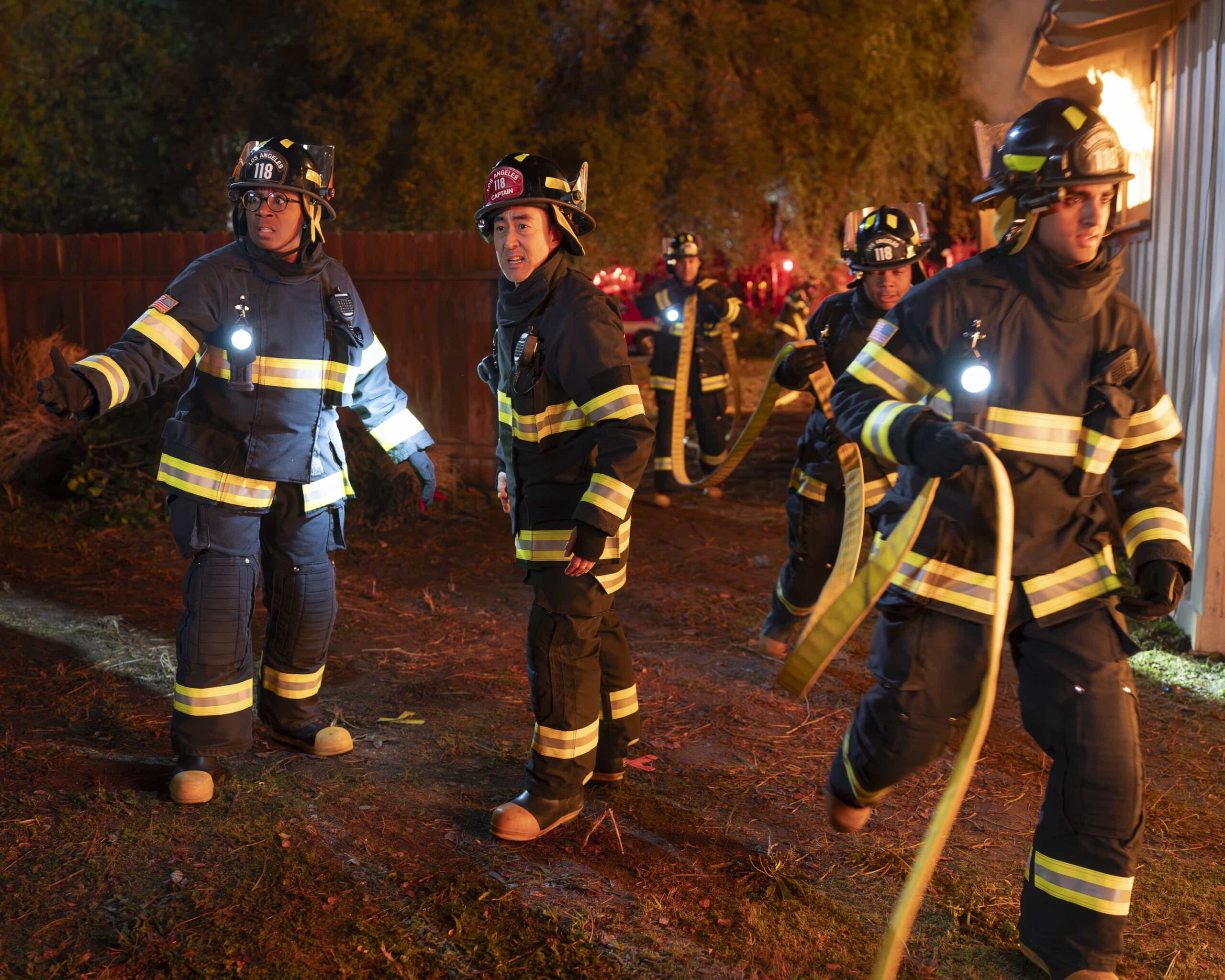 9-1-1 - “D.I.Y.” - As Buck tries to manage the trauma following his kidnapping on his own, May tries to secure her first law internship without the help of her mother. THURSDAY, MARCH 19 (8:00-9:00 p.m. EDT) on ABC. (Disney/Christopher Willard) 
AISHA HINDS, KENNETH CHOI, ELIJAH M. COOPER, ANIRUDH PISHARODY