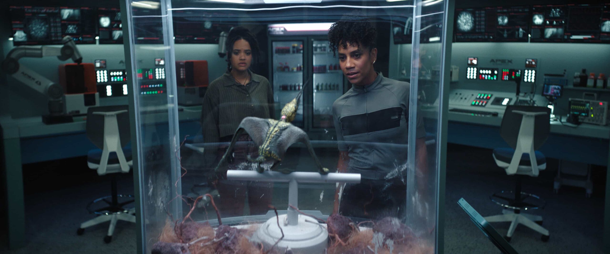 Kiersey Clemons and Dominique Tipper in "Monarch: Legacy of Monsters," now streaming on Apple TV.