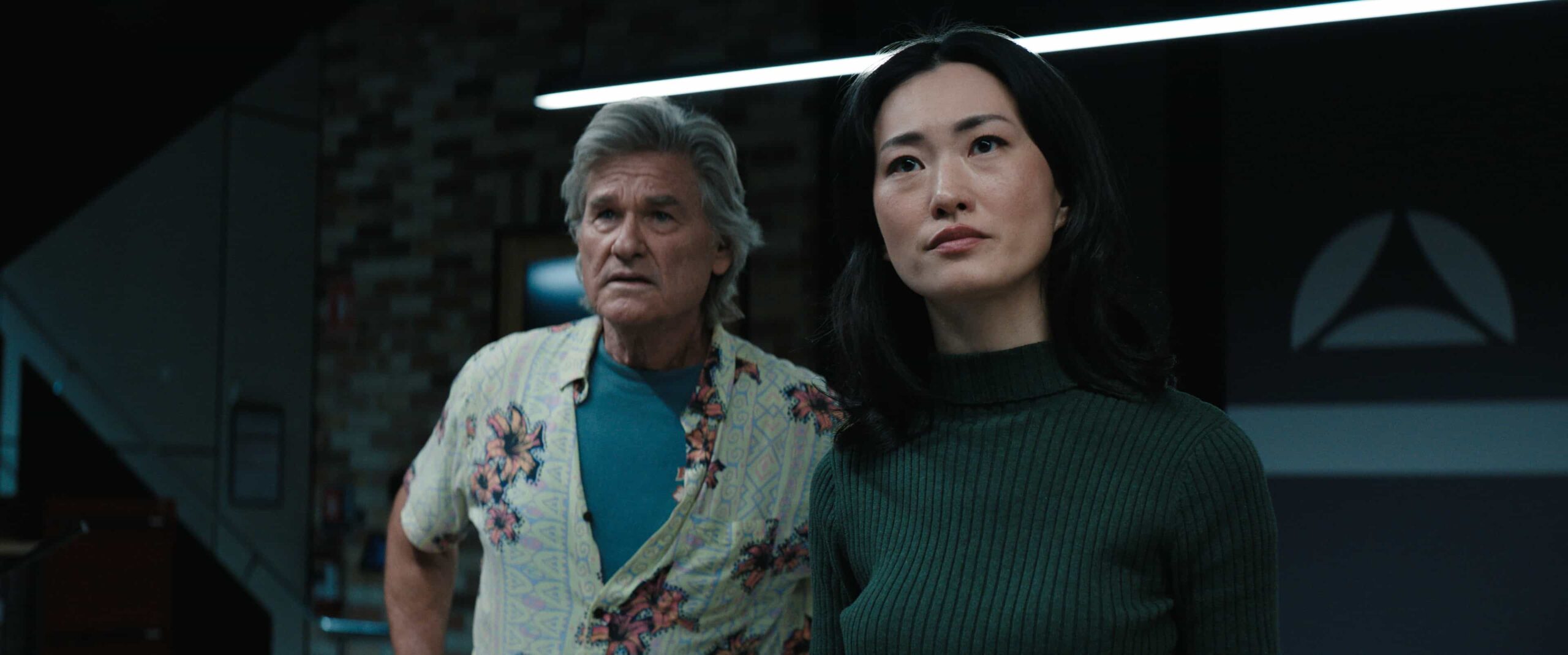 Monarch: Legacy of Monsters Season 2 Episode 4 - Kurt Russell and Mari Yamamoto in "Monarch: Legacy of Monsters," now streaming on Apple TV.