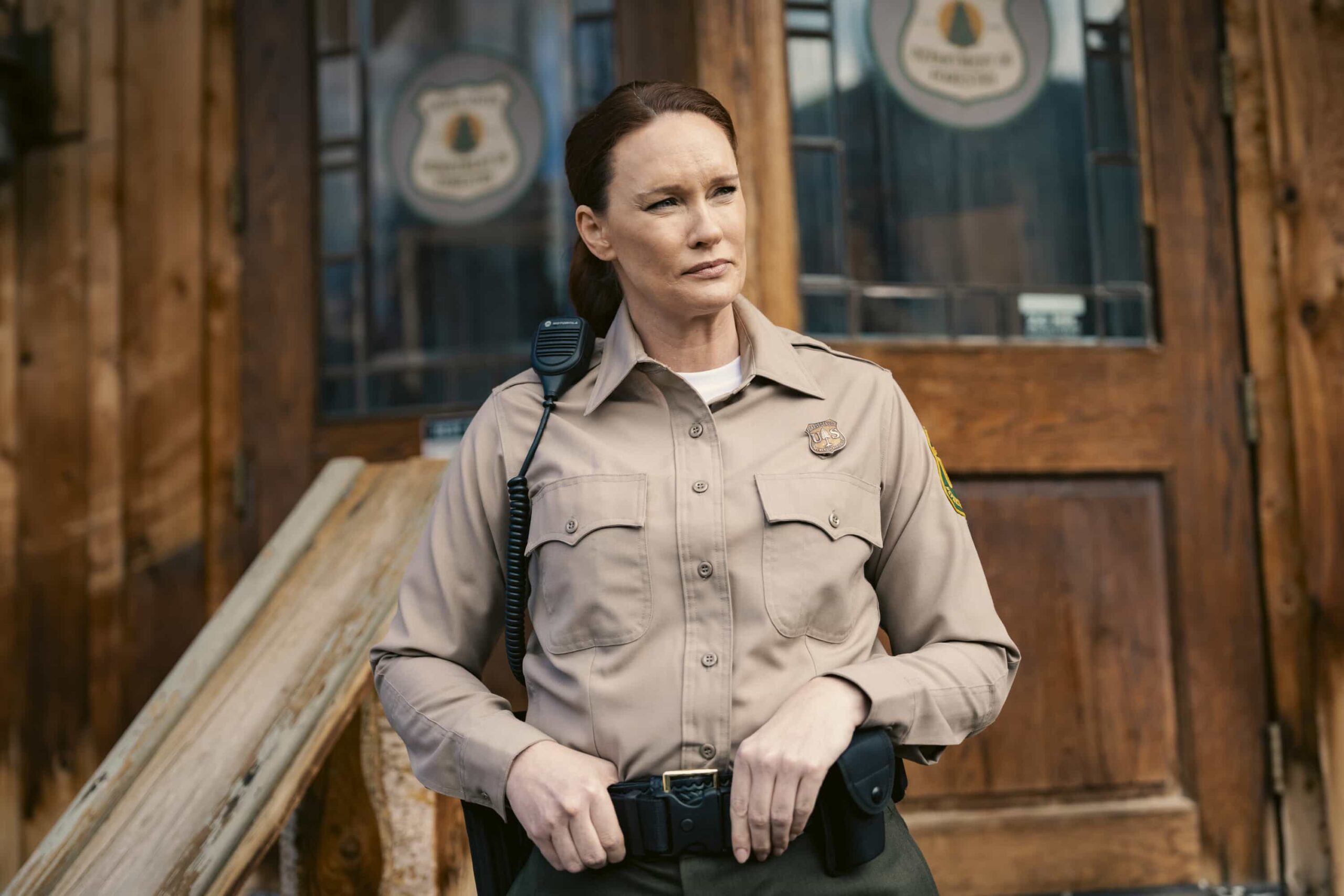 "The Gathering Storm" -- CBS Original Series MARSHALS, scheduled to air on Sunday, March 22 (8:00-9:00 PM ET/8:00-9:00 PM PT). Pictured: Jennifer Marshall as Claudia Gaines. Photo: Christopher Saunders/CBS ©2025 CBS Broadcasting, Inc. All Rights Reserved.