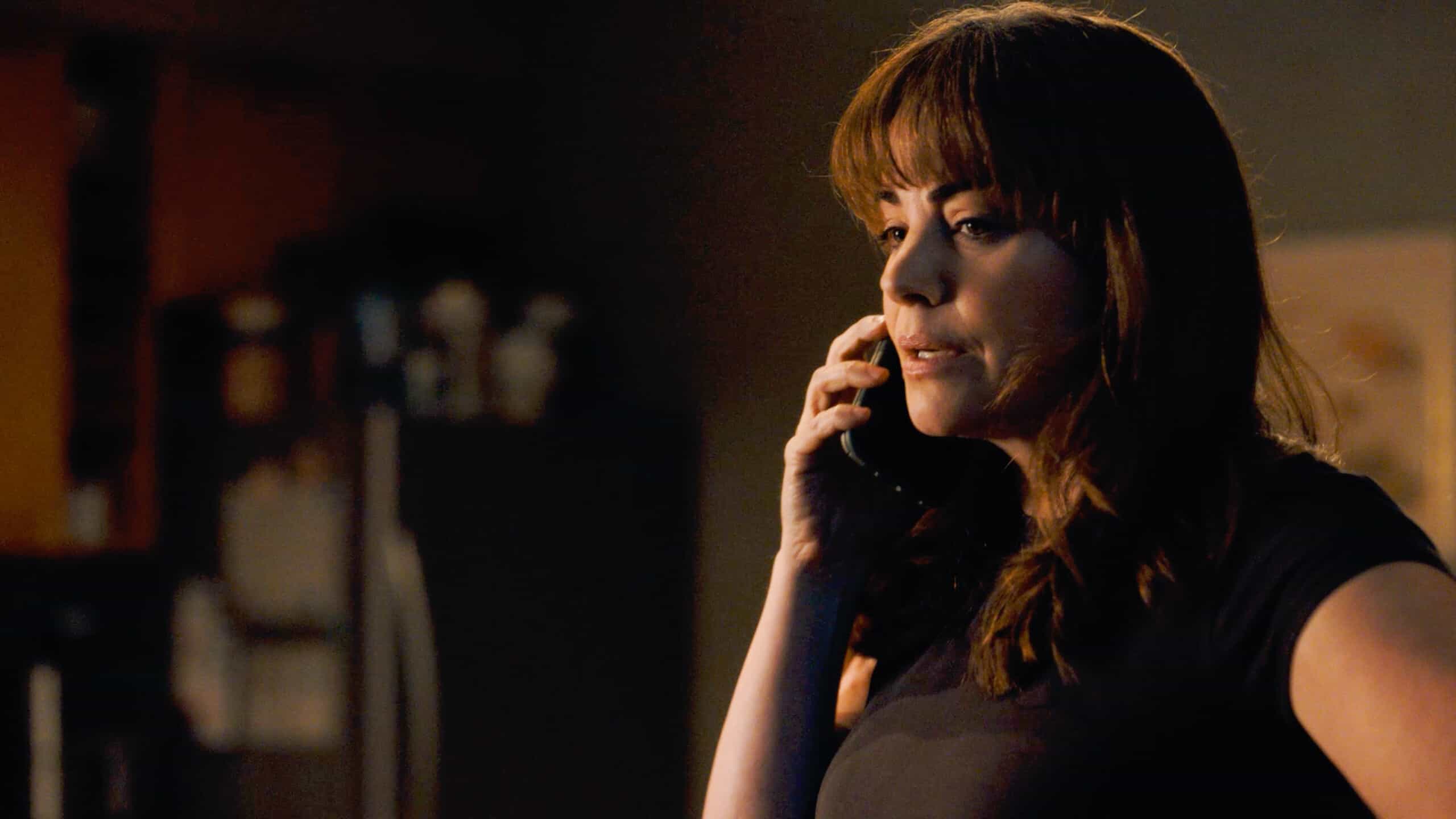 Tracker on the CBS Television Network and streaming on Paramount+ (live and on-demand for Paramount+ with SHOWTIME subscribers, or on-demand for Paramount+ Essential subscribers the day after the episode airs)*. Pictured: Erica Durance as Laura. Photo: CBS ©2025 CBS Broadcasting, Inc. All Rights Reserved. Highest quality screengrab available.