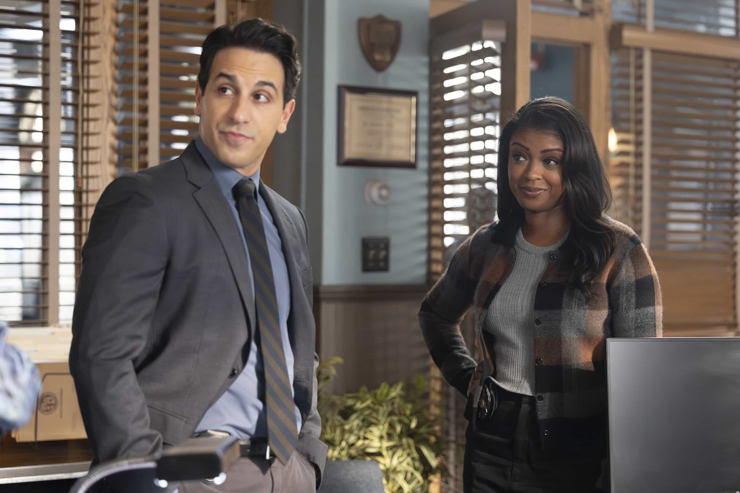 HIGH POTENTIAL Season 2 Episode 16 - “Turn, Up the Heat” - Morgan relies on old friends to help with a case involving street artists, while Karadec leans on the women in his life during a time of need. TUESDAY, MARCH 24 (9:00-10:00 p.m. EDT) on ABC. (Disney/Christine Bartolucci) 
DENIZ AKDENIZ, JAVICIA LESLIE