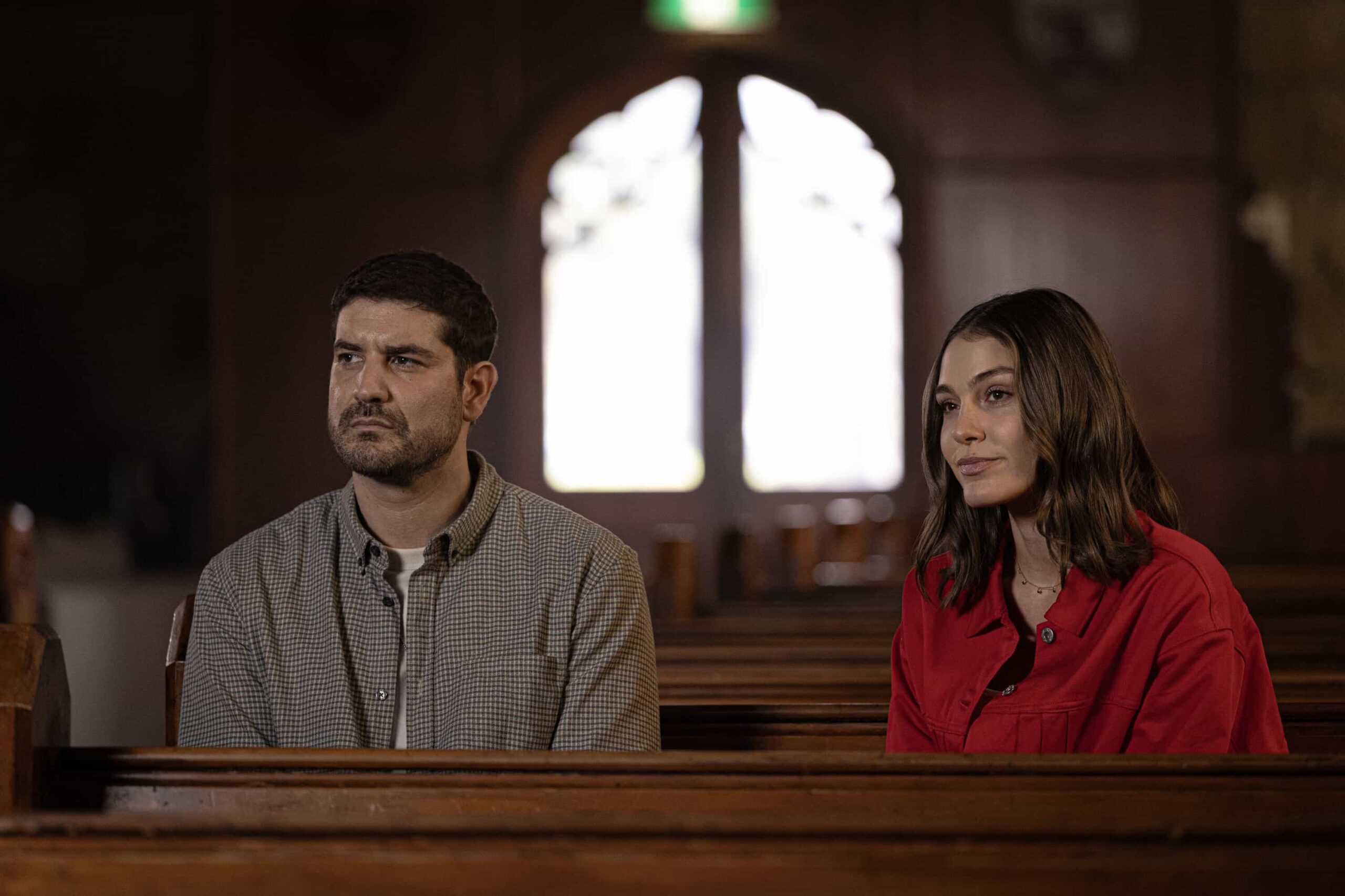 NCIS Sydney Season 3 Episode 12 - Claude Jabbour as Travis “Trigger” Riggs and Maddison Colluccio as Charlotte Knox  in NCIS: Sydney episode 12, season 3 streaming on Paramount+, 2026. Photo Credit:  Daniel Asher Smith/Paramount+