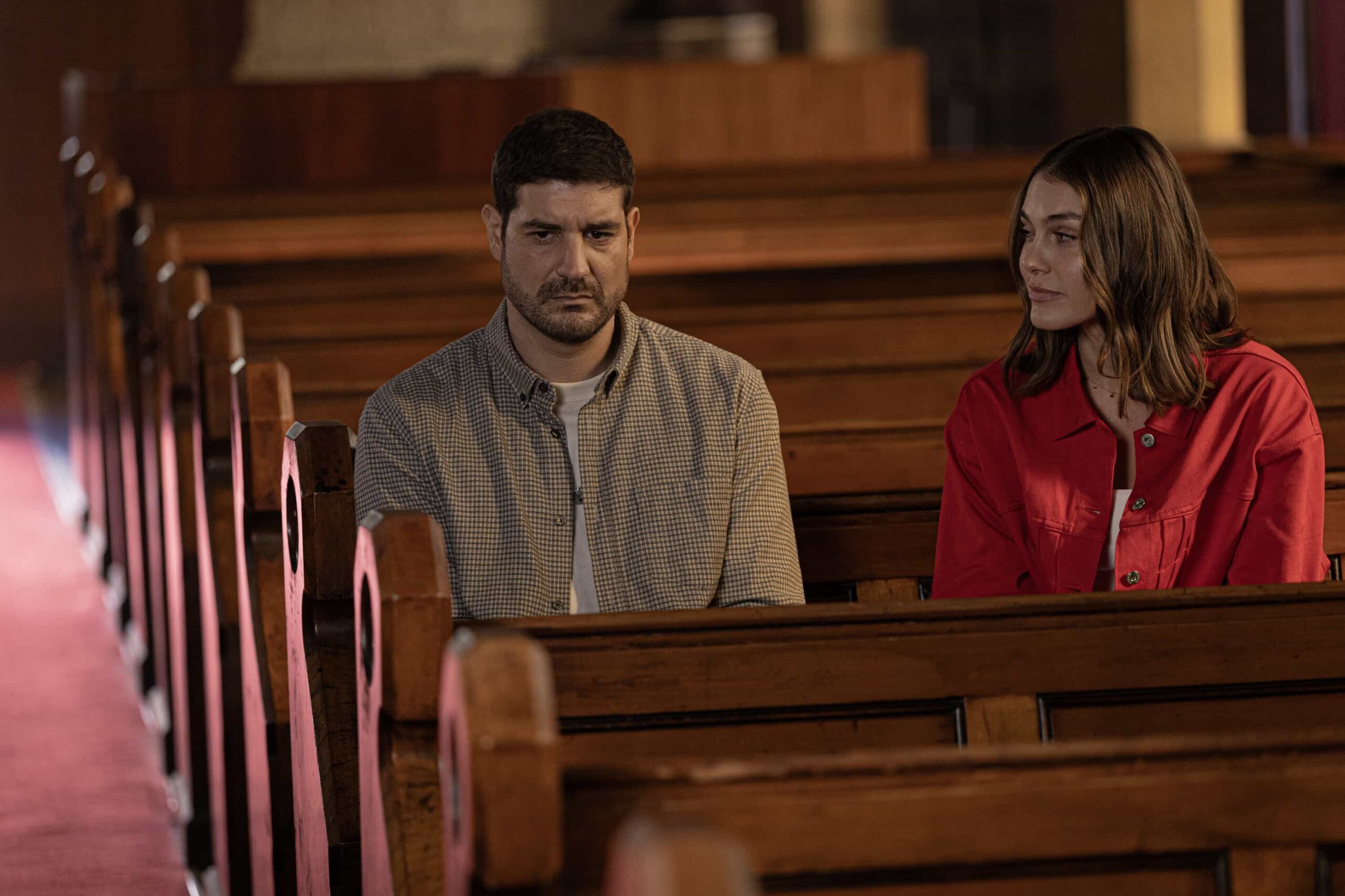 Claude Jabbour as Travis “Trigger” Riggs and Maddison Colluccio as Charlotte Knox  in NCIS: Sydney episode 12, season 3 streaming on Paramount+, 2026. Photo Credit:  Daniel Asher Smith/Paramount+