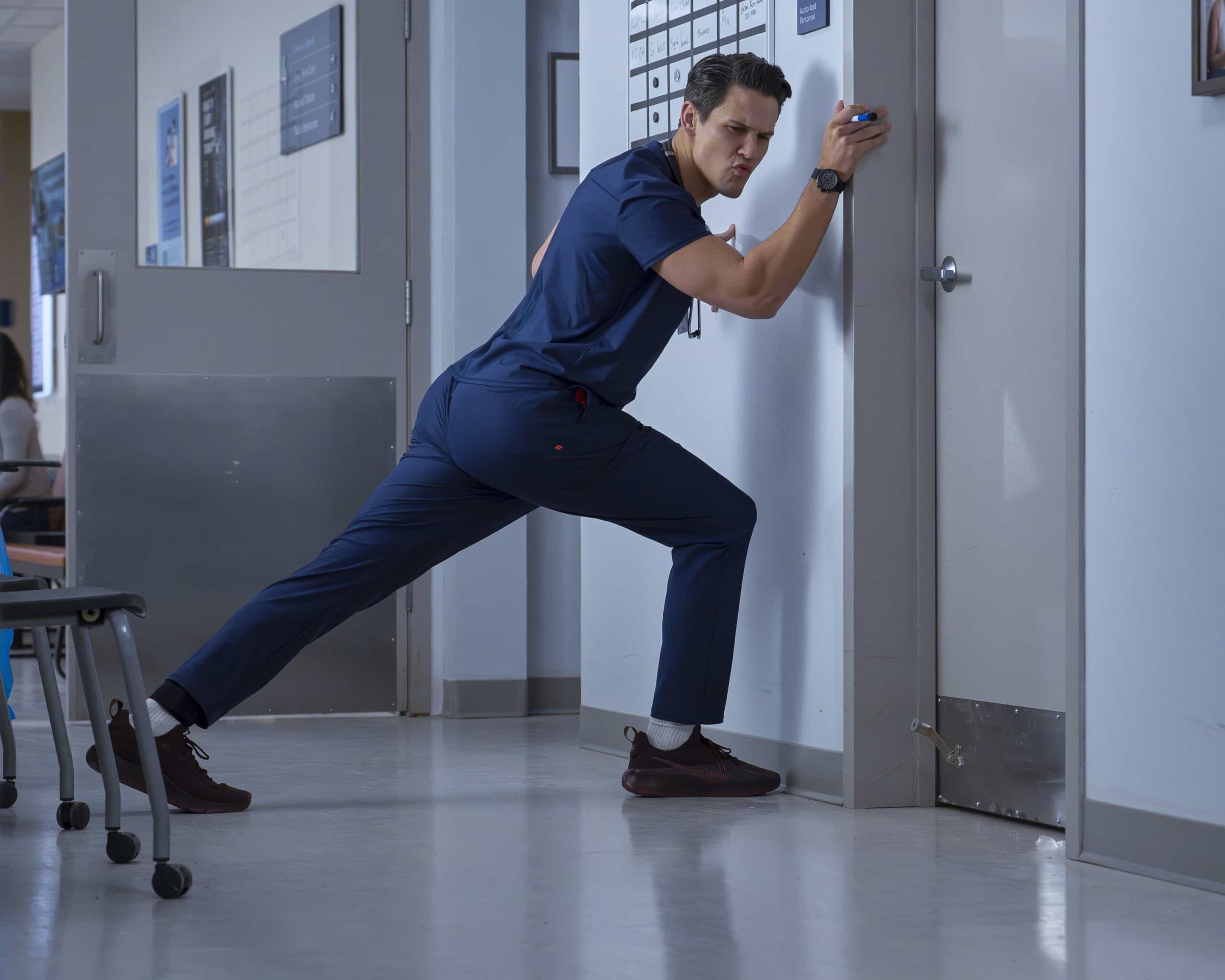 SCRUBS Season 10 Episode 6 - “My V.I.P.” - J.D. and Dr. Park are forced to work together when a member of the hospital board experiences a mysterious health crisis. Turk helps Elliot navigate a newfound romance, while the interns practice vulnerability with patients. WEDNESDAY, MARCH 25 (8:00-8:30 p.m. EDT) on ABC. ((Disney/Darko Sikman) 
DAVID GRIDLEY