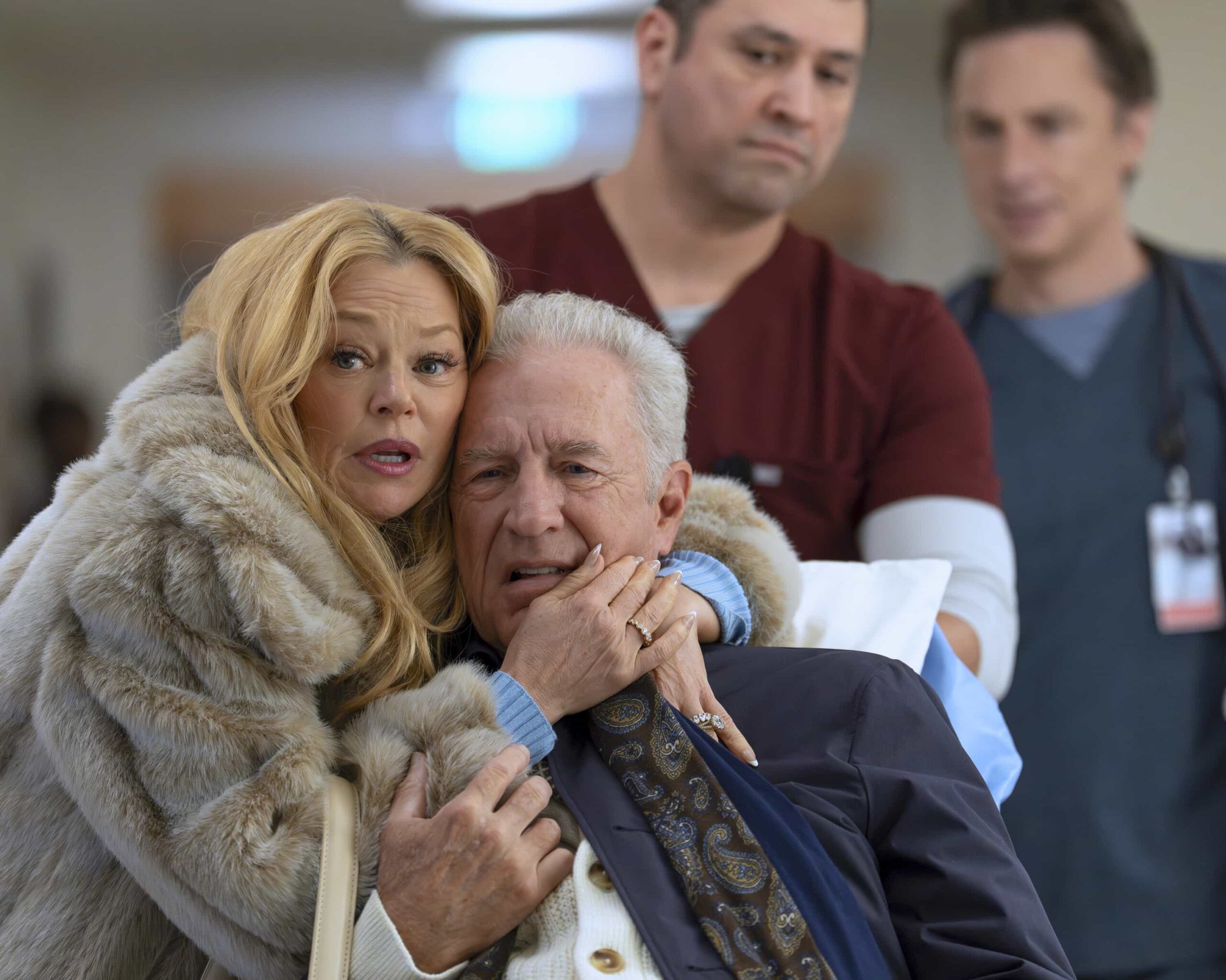 SCRUBS - “My V.I.P.” - J.D. and Dr. Park are forced to work together when a member of the hospital board experiences a mysterious health crisis. Turk helps Elliot navigate a newfound romance, while the interns practice vulnerability with patients. WEDNESDAY, MARCH 25 (8:00-8:30 p.m. EDT) on ABC. ((Disney/Darko Sikman) 
CHARLOTTE ROSS, GEOFF PIERSON