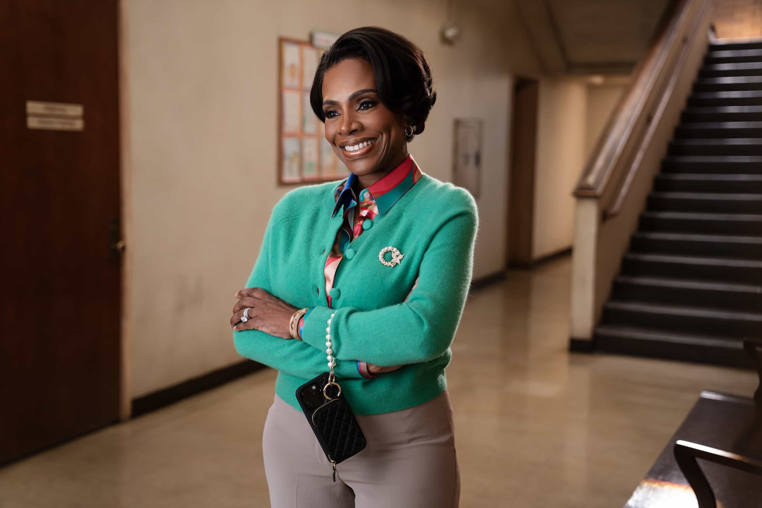ABBOTT ELEMENTARY Season 5 Episode 17 Picture - “No Homework” - Ava implements a no-homework policy at Abbott, sparking debate amongst the teachers. WEDNESDAY, MARCH 25 (8:30-9:02 p.m. EDT) on ABC. (Disney/Gilles Mingasson) 
SHERYL LEE RALPH