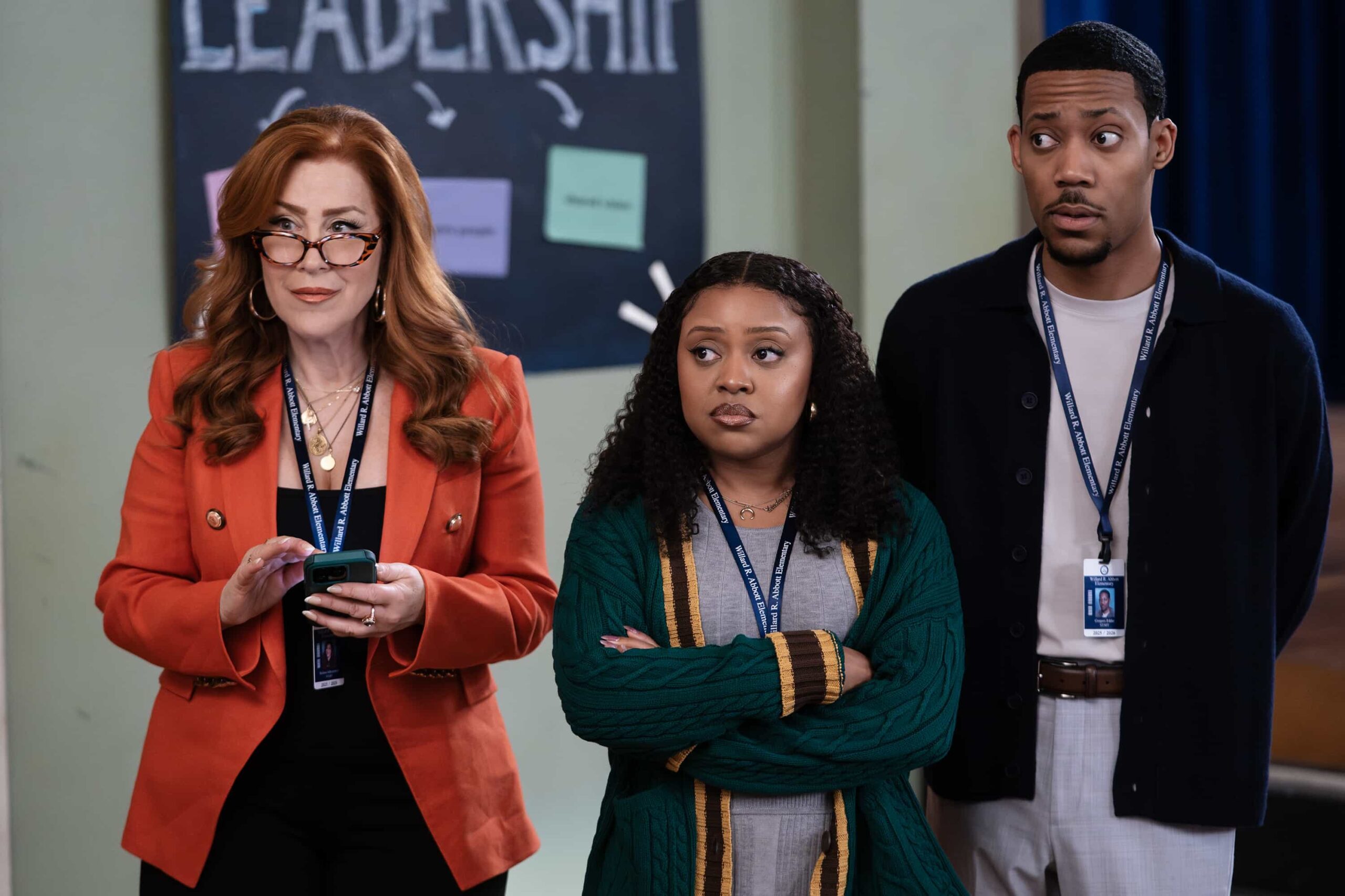Abbott Elementary Season 5 Episode 17 LISA ANN WALTER, QUINTA BRUNSON, TYLER JAMES WILLIAMS