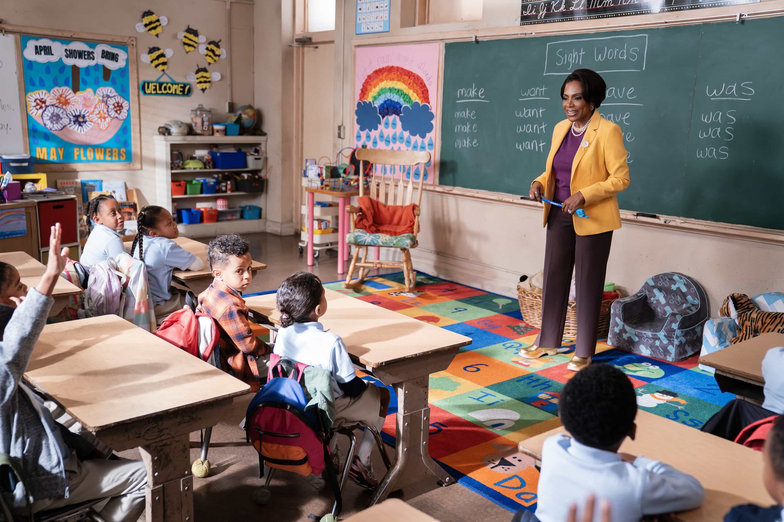 ABBOTT ELEMENTARY - “No Homework” - Ava implements a no-homework policy at Abbott, sparking debate amongst the teachers. WEDNESDAY, MARCH 25 (8:30-9:02 p.m. EDT) on ABC. (Disney/Gilles Mingasson) 
SHERYL LEE RALPH