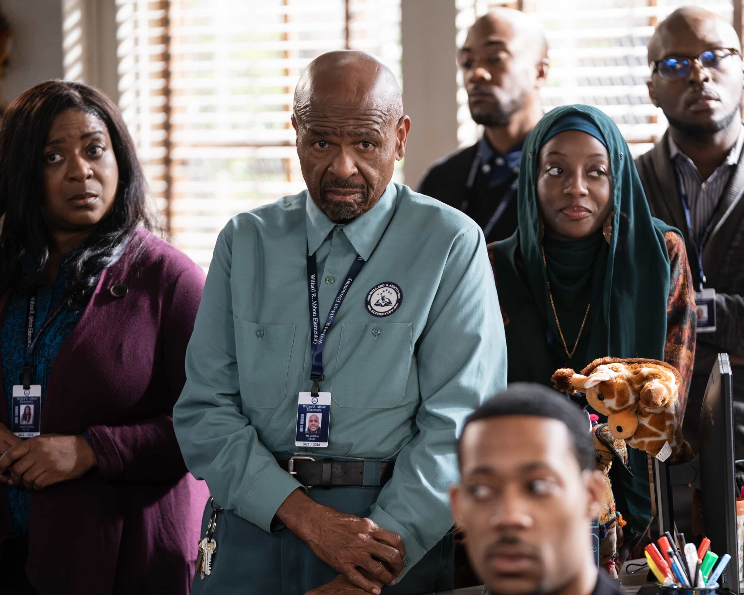 ABBOTT ELEMENTARY - “No Homework” - Ava implements a no-homework policy at Abbott, sparking debate amongst the teachers. WEDNESDAY, MARCH 25 (8:30-9:02 p.m. EDT) on ABC. (Disney/Gilles Mingasson) 
WILLIAM STANFORD DAVIS