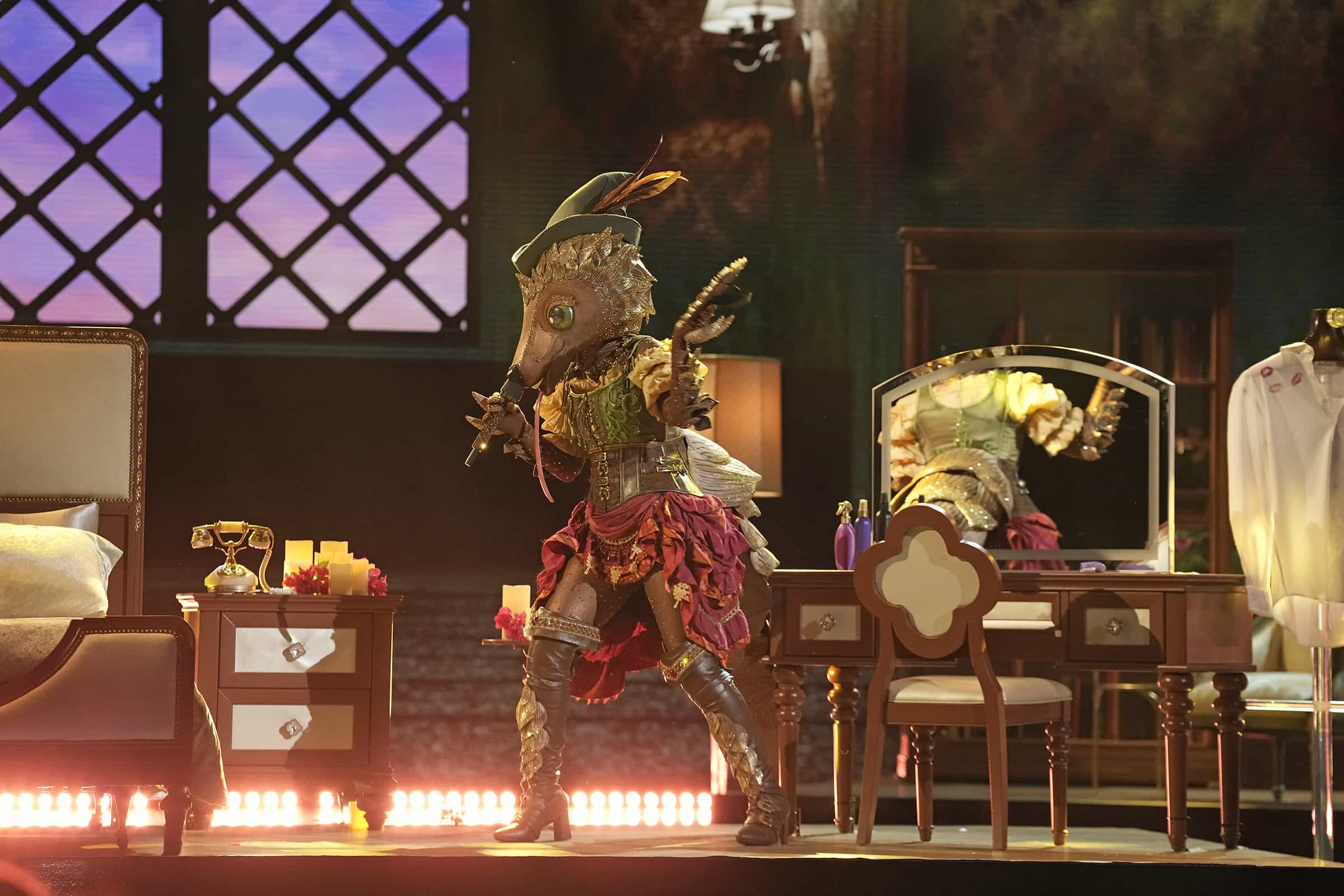 THE MASKED SINGER: Pangolin on "Semi-Finals" episode of THE MASKED SINGER airing Wednesday, Mar. 25 (8:00-9 PM ET/PT) on FOX. ©2026 Fox Media LLC. CR: Trae Patton/ FOX.