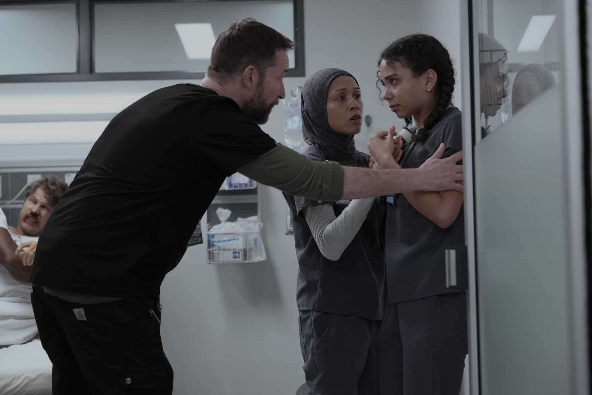 Noah Wyle, Amielynn Abellera, Laëtitia Hollard THE PITT Season 2