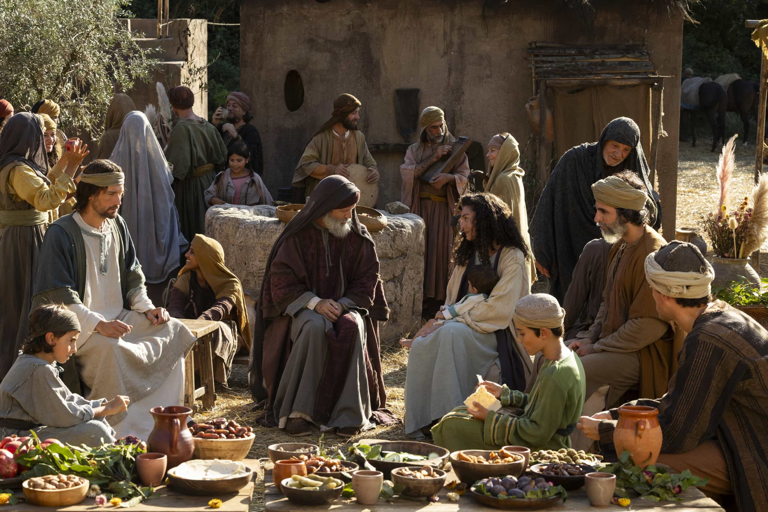 THE FAITHFUL: L-R: Tom Mison, Jeffrey Donovan and Alexa Davalos in "The Woman Who Risked Everything" two episode presentation of THE FAITHFUL airing Sunday, March 29 (8:00-10:00 PM ET/PT) on FOX. CR: FOX. © 2026 FOX Media LLC.