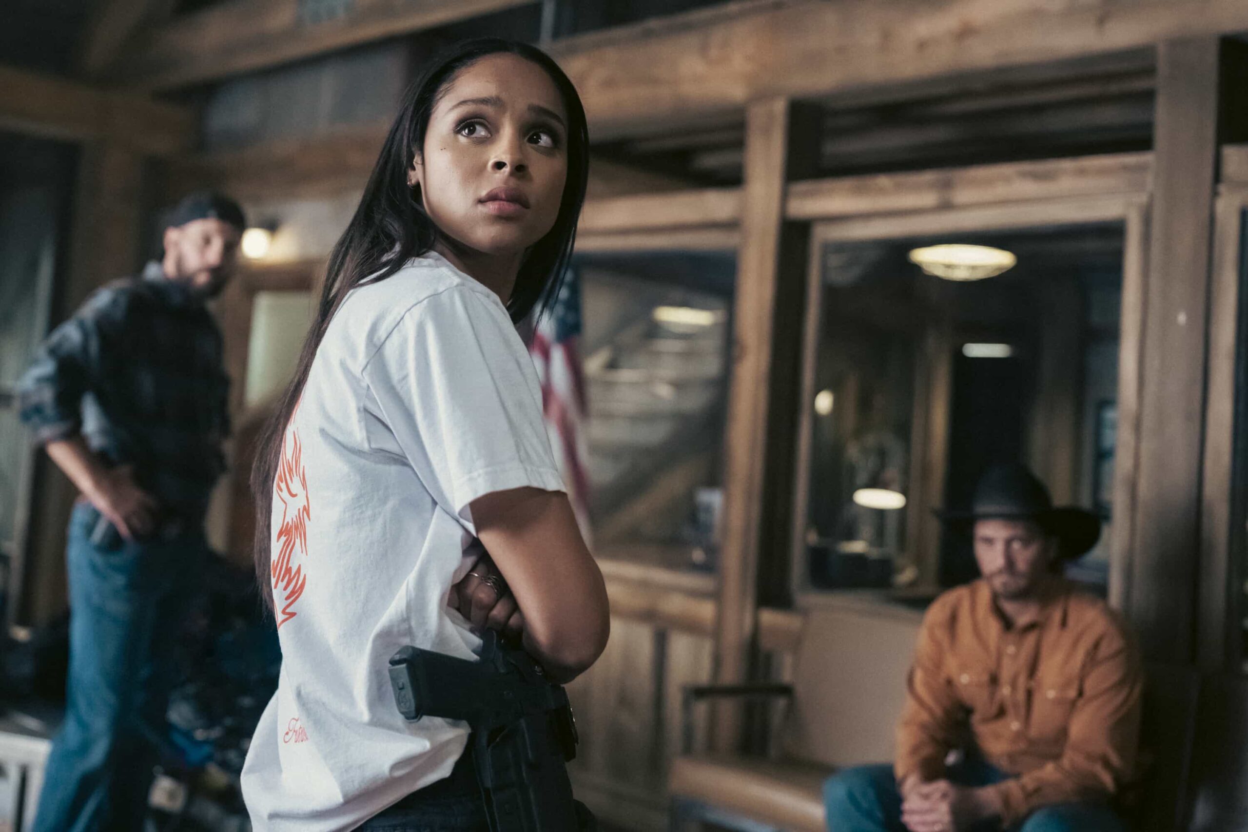 Marshals Season 1 Episode 5 Picture "Lost Girls" -- CBS Original Series MARSHALS, scheduled to air on Sunday, March 29 (8:00-9:00 PM ET/PT). Pictured: Ash Santos as Andrea. Photo: Christopher Saunders/CBS ©2025 CBS Broadcasting, Inc. All Rights Reserved.