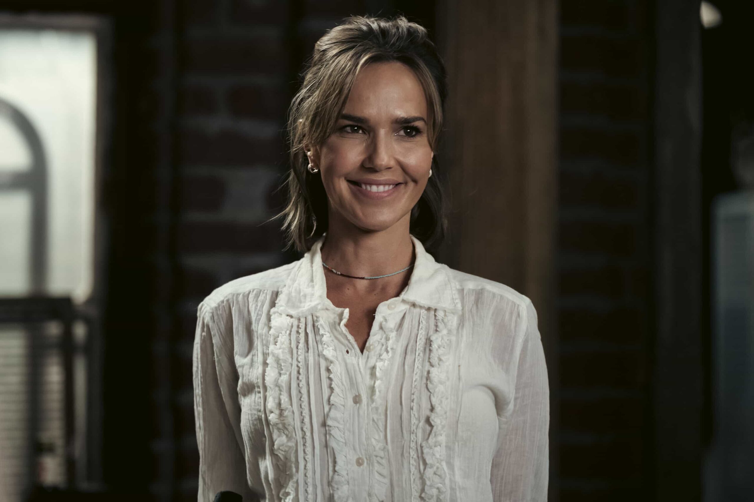 Marshals Season 1 Episode 5 "Lost Girls" -- CBS Original Series MARSHALS, scheduled to air on Sunday, March 29 (8:00-9:00 PM ET/PT). Pictured: Arielle Kebbel as Belle. Photo: Christopher Saunders/CBS ©2025 CBS Broadcasting, Inc. All Rights Reserved.