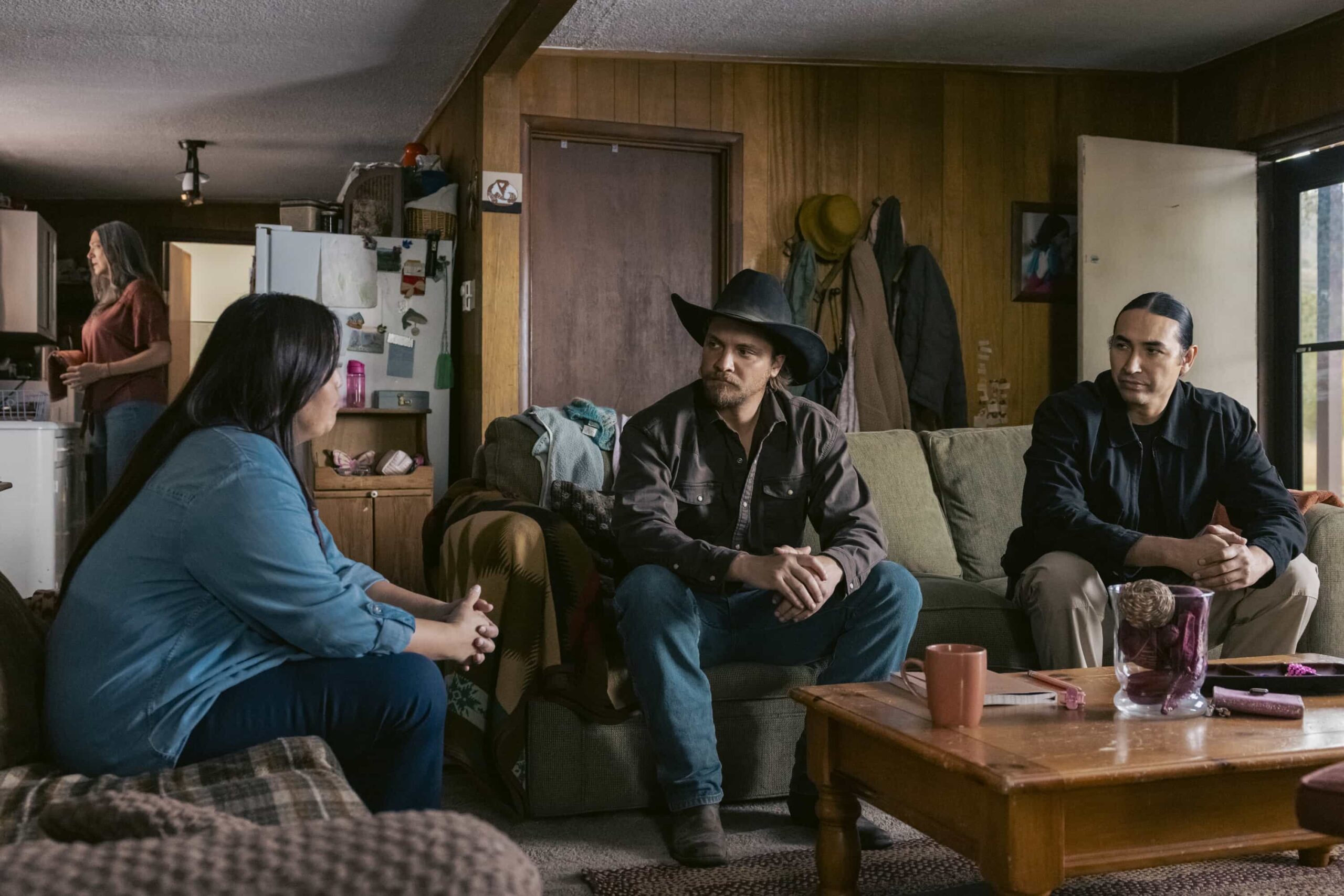 Marshals Season 1 Episode 5 Promo "Lost Girls" -- CBS Original Series MARSHALS, scheduled to air on Sunday, March 29 (8:00-9:00 PM ET/PT). Pictured (L-R): Luke Grimes as Kayce Dutton and Tatanka Means as Miles. Photo: Sonja Flemming/CBS ©2025 CBS Broadcasting, Inc. All Rights Reserved.