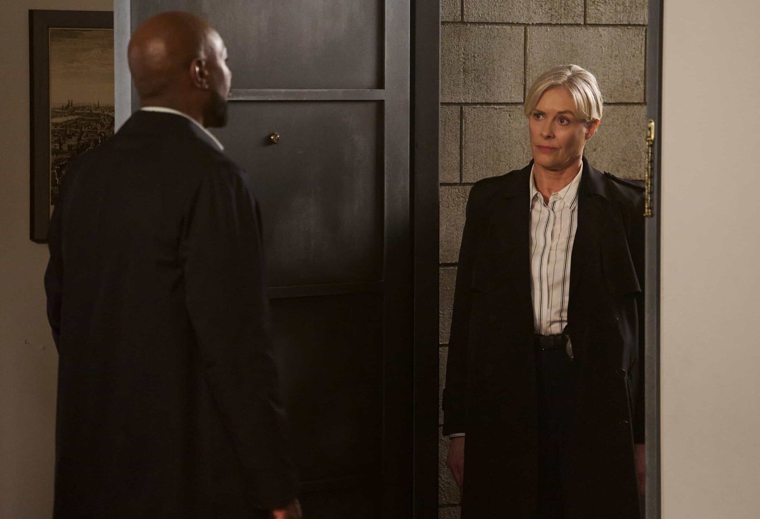 “A Third Act Surprise – Watson and the fellows race to save the life of a young woman who needs a lifesaving kidney donation. Meanwhile, Sherlock returns to help crack unsolved cases in Pittsburgh, on WATSON, Sunday, March 29 (10:00-11:00 PM, ET/PT) on the CBS Television Network, and streaming on Paramount+* Pictured (L-R): Morris Chestnut as Dr. John Watson and Rachel Hayward as Det. Lestrade Photo: Sergei Bachlakov/CBS ©2025 CBS Broadcasting, Inc. All Rights Reserved.