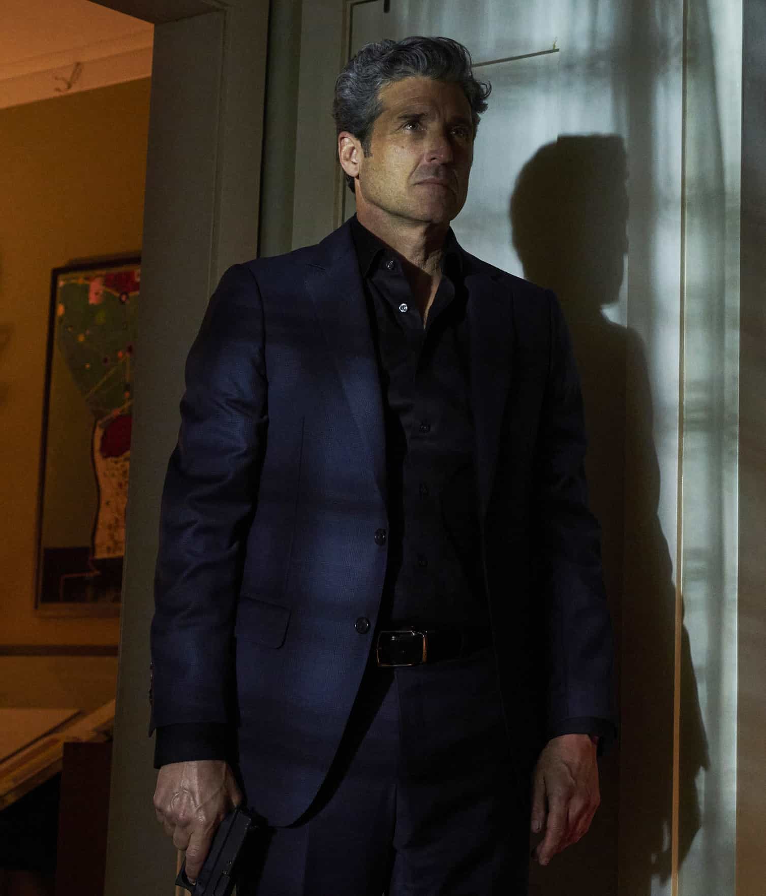 MEMORY OF A KILLER Season 1 Episode 9 Picture : Patrick Dempsey in the "Shoot the Piano Player" episode of MEMORY OF A KILLER airing Monday, Mar. 30 (9:00-10:00 PM ET/PT). © 2026 Fox Media LLC. CR: Christos Kalohoridis / FOX.