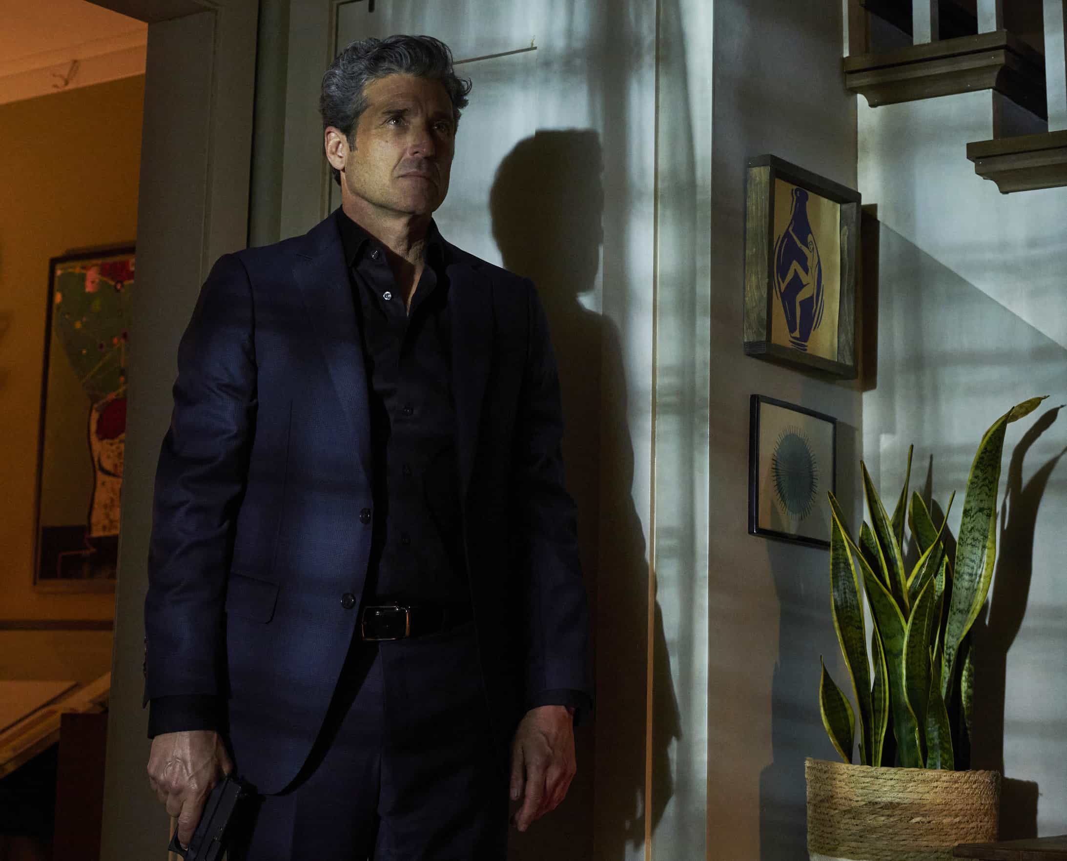 MEMORY OF A KILLER Season 1 Episode 9 : Patrick Dempsey in the "Shoot the Piano Player" episode of MEMORY OF A KILLER airing Monday, Mar. 30 (9:00-10:00 PM ET/PT). © 2026 Fox Media LLC. CR: Christos Kalohoridis / FOX.