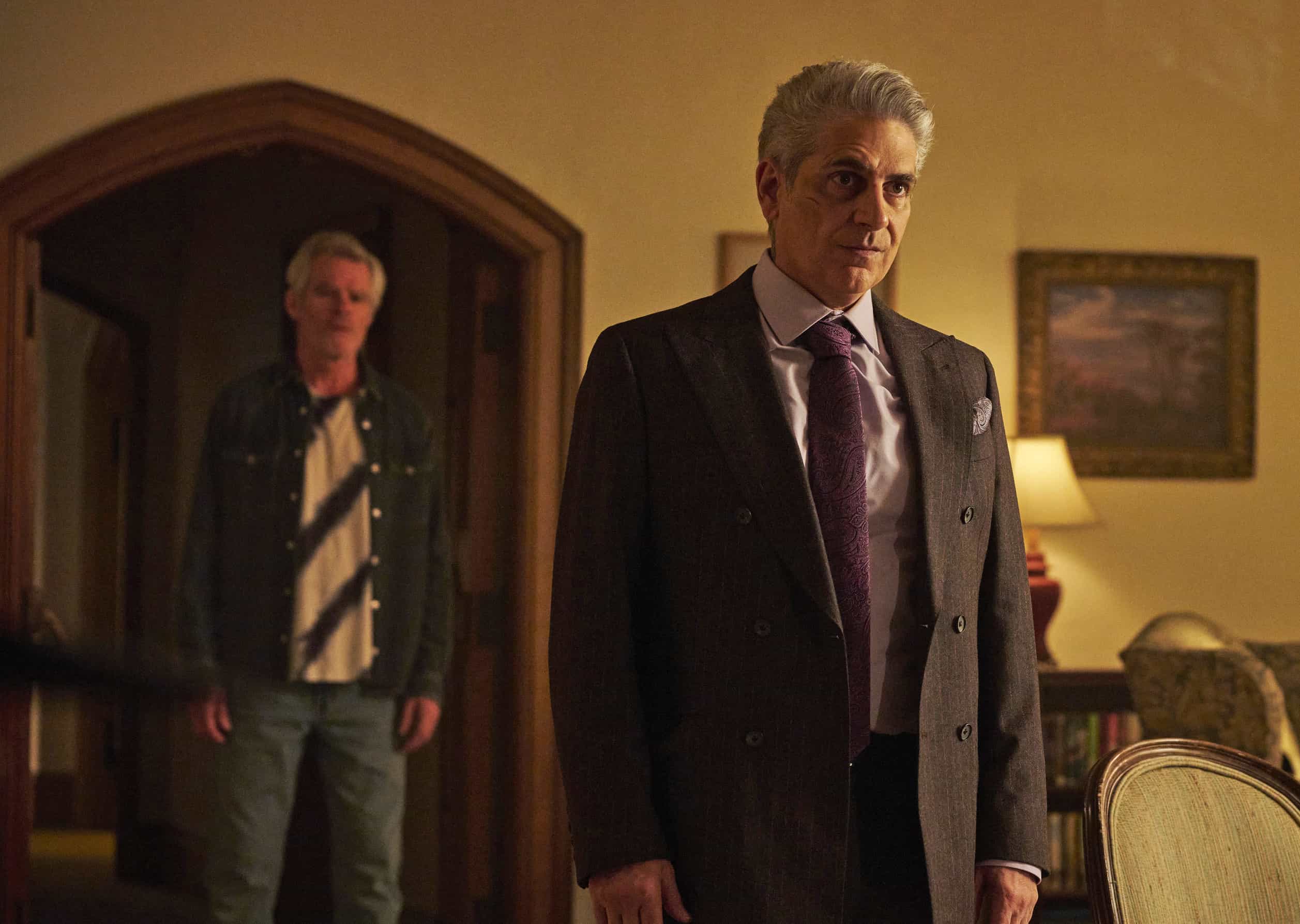 MEMORY OF A KILLER: L-R: Richard Clarkin and Michael Imperioli in the "Shoot the Piano Player" episode of MEMORY OF A KILLER airing Monday, Mar. 30 (9:00-10:00 PM ET/PT). © 2026 Fox Media LLC. CR: Christos Kalohoridis / FOX.