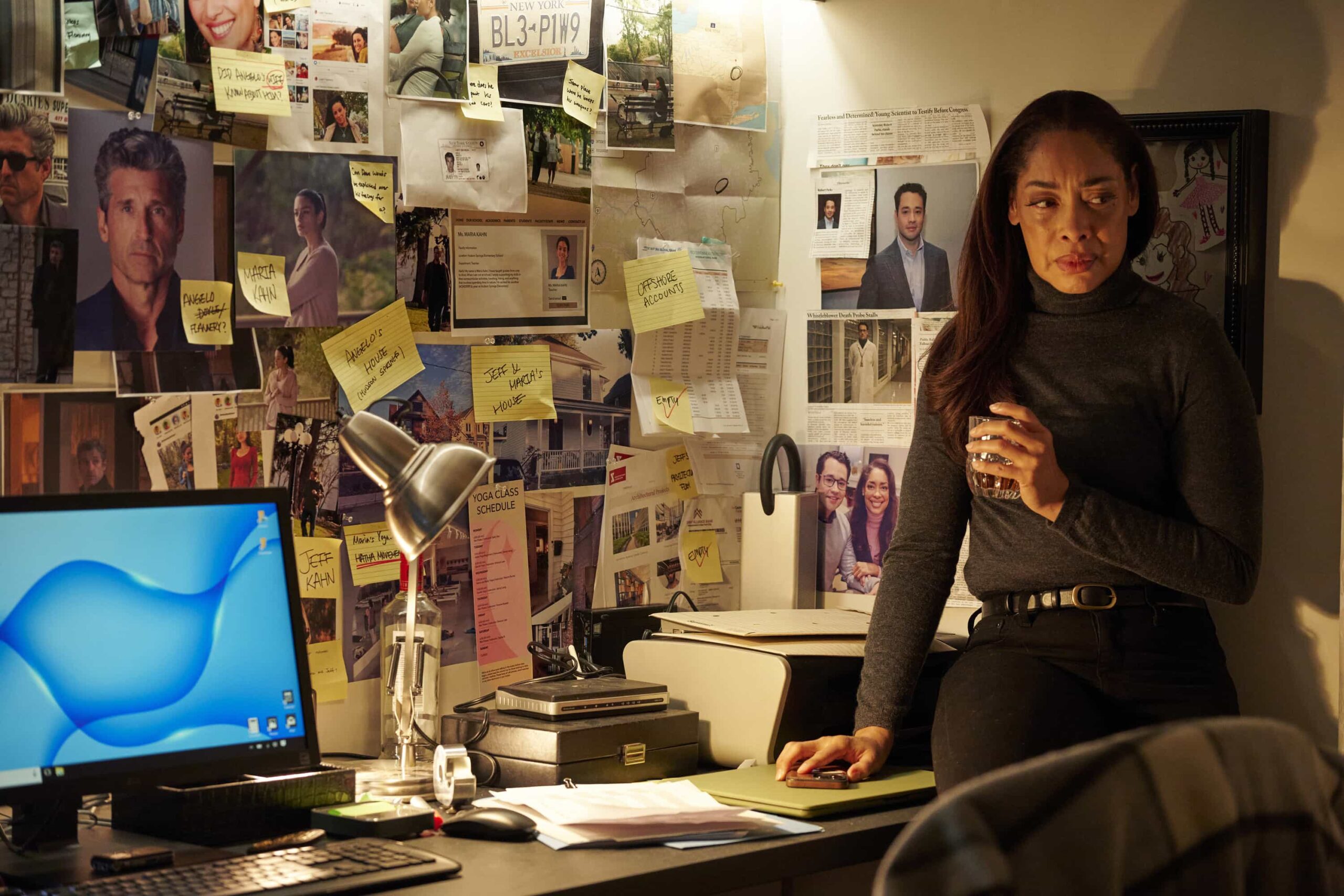 MEMORY OF A KILLER Season 1 Episode 9 Still : Gina Torres in the "Shoot the Piano Player" episode of MEMORY OF A KILLER airing Monday, Mar. 30 (9:00-10:00 PM ET/PT). © 2026 Fox Media LLC. CR: Christos Kalohoridis / FOX.