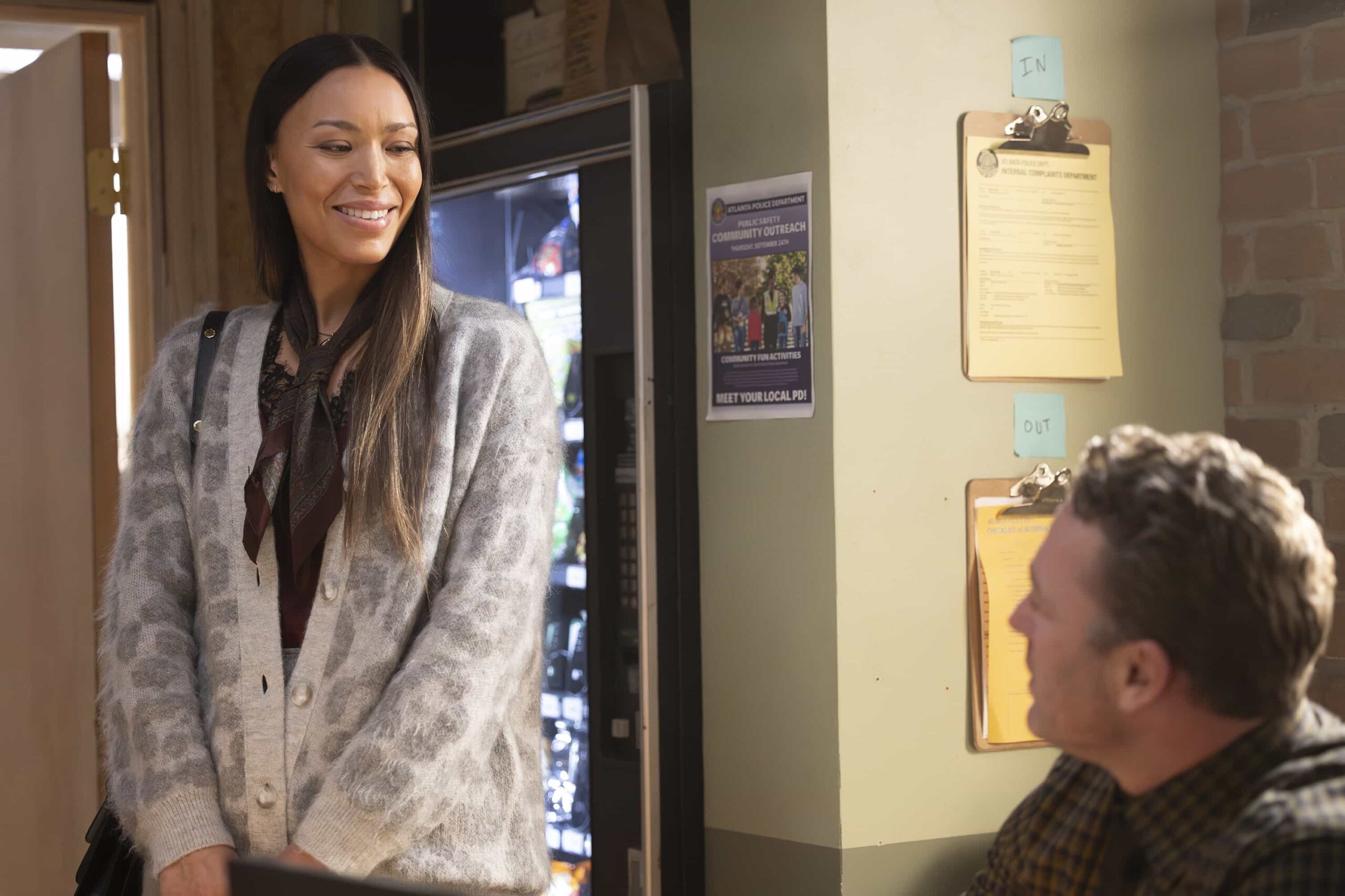 WILL TRENT Season 4 Episode 13 Image - “Did I Screw This Up?” - Amanda seeks help from Will and Faith after her gun is used in a self-defense shooting, and suspicion begins to mount around her. Meanwhile, at a college job fair, Angie and Ormewood encounter a grad student claiming to have psychic visions. TUESDAY, MARCH 31 (8:00-9:00 p.m. EDT) on ABC. (Disney/Matt Miller) 
ILFENESH HADERA